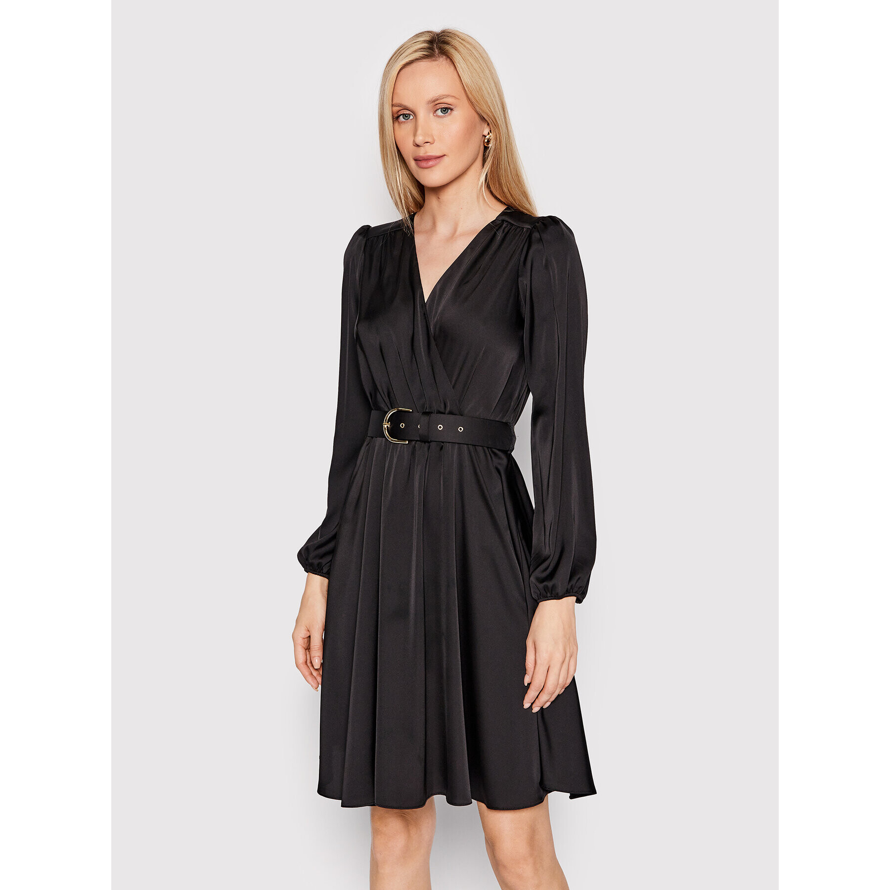 Rinascimento Rochie cocktail CFC0110678003 Negru Regular Fit - Pled.ro