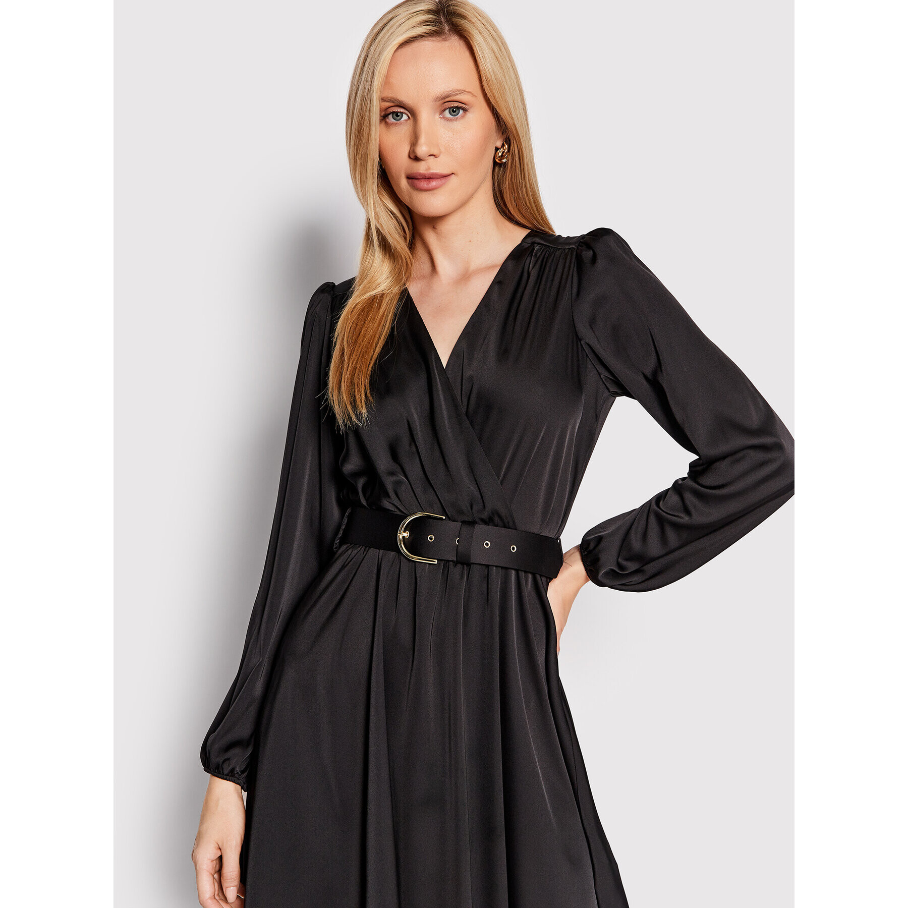 Rinascimento Rochie cocktail CFC0110678003 Negru Regular Fit - Pled.ro