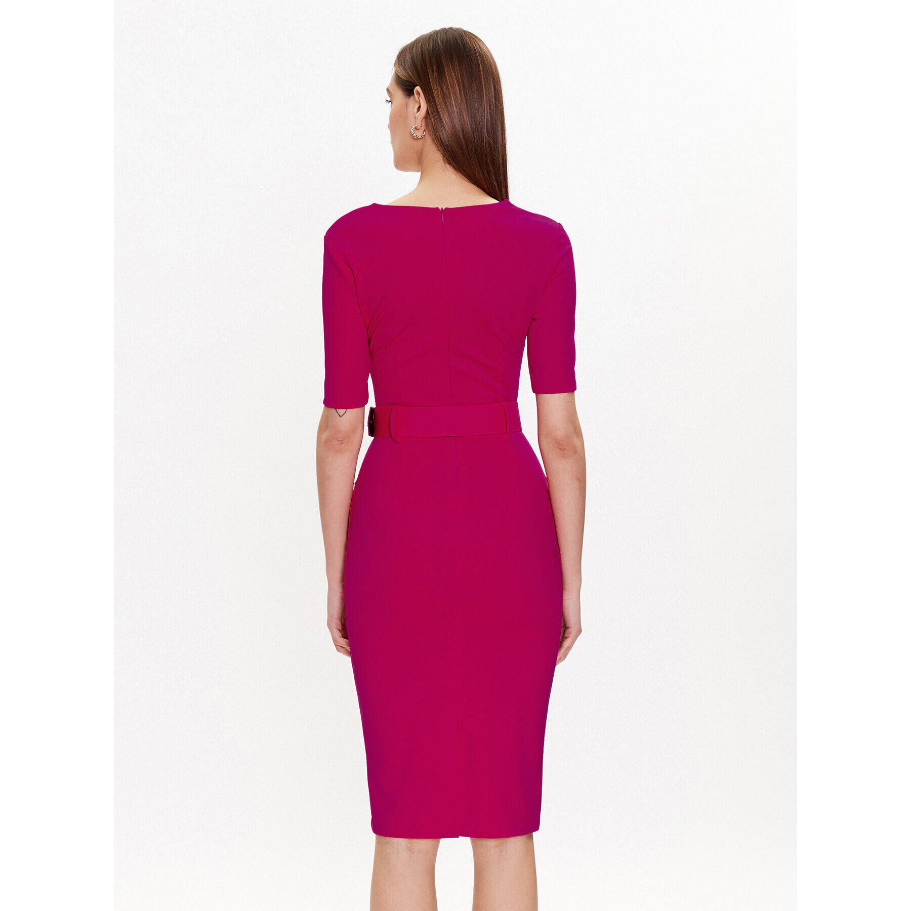 Rinascimento Rochie cocktail CFC0112555003 Roz Slim Fit - Pled.ro