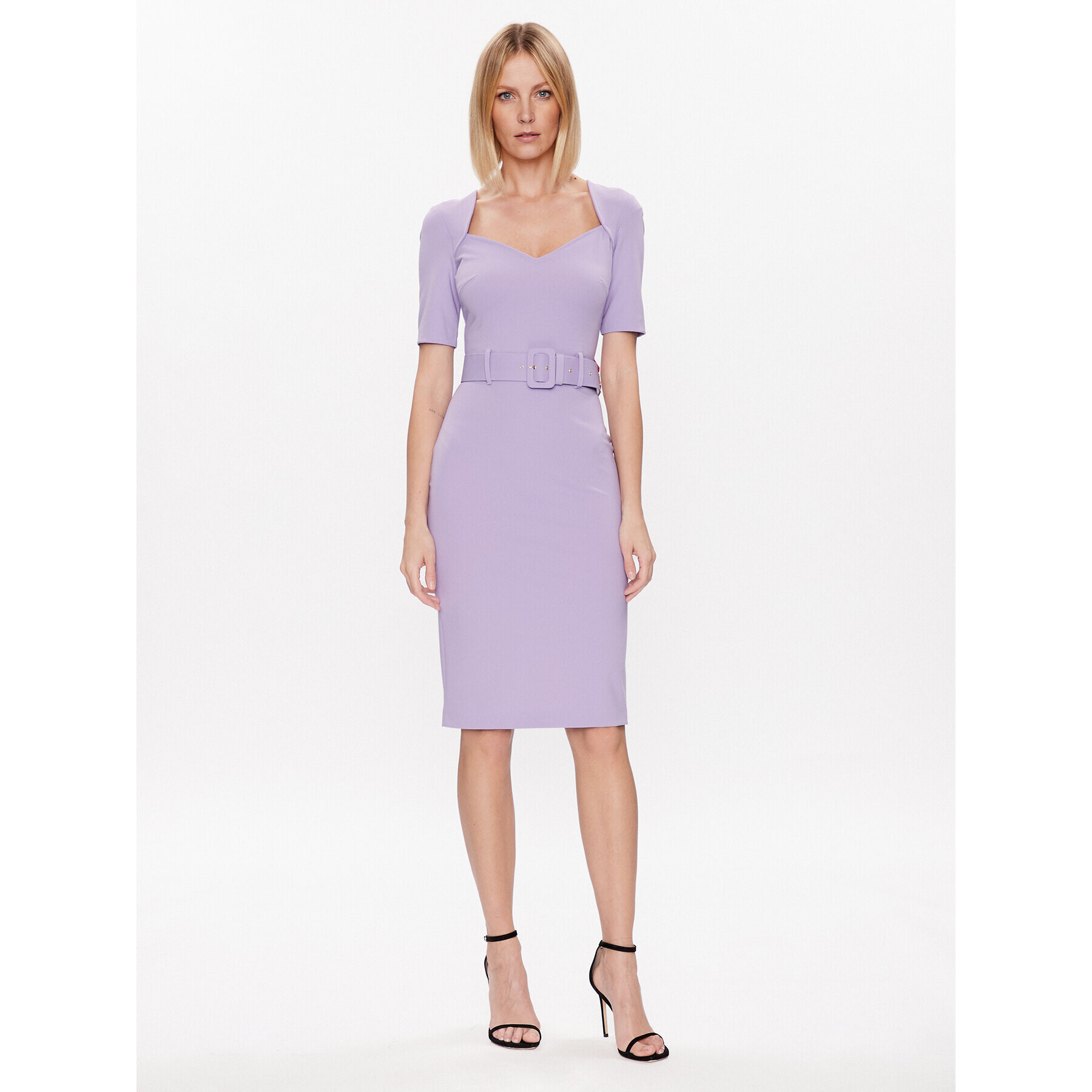 Rinascimento Rochie cocktail CFC0112555003 Violet Slim Fit - Pled.ro