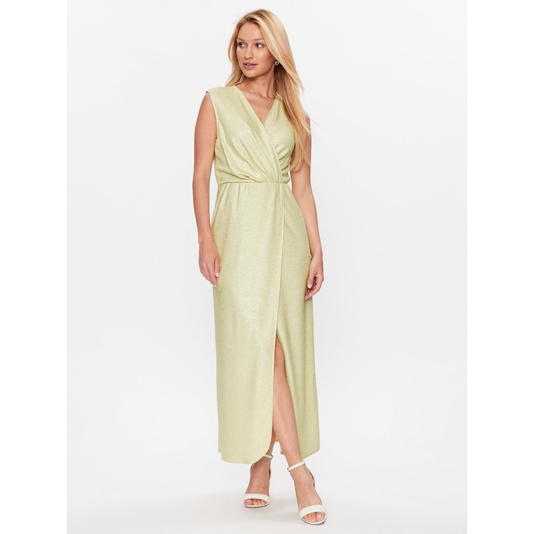 Rinascimento Rochie cocktail CFC0113696003 Verde Regular Fit - Pled.ro