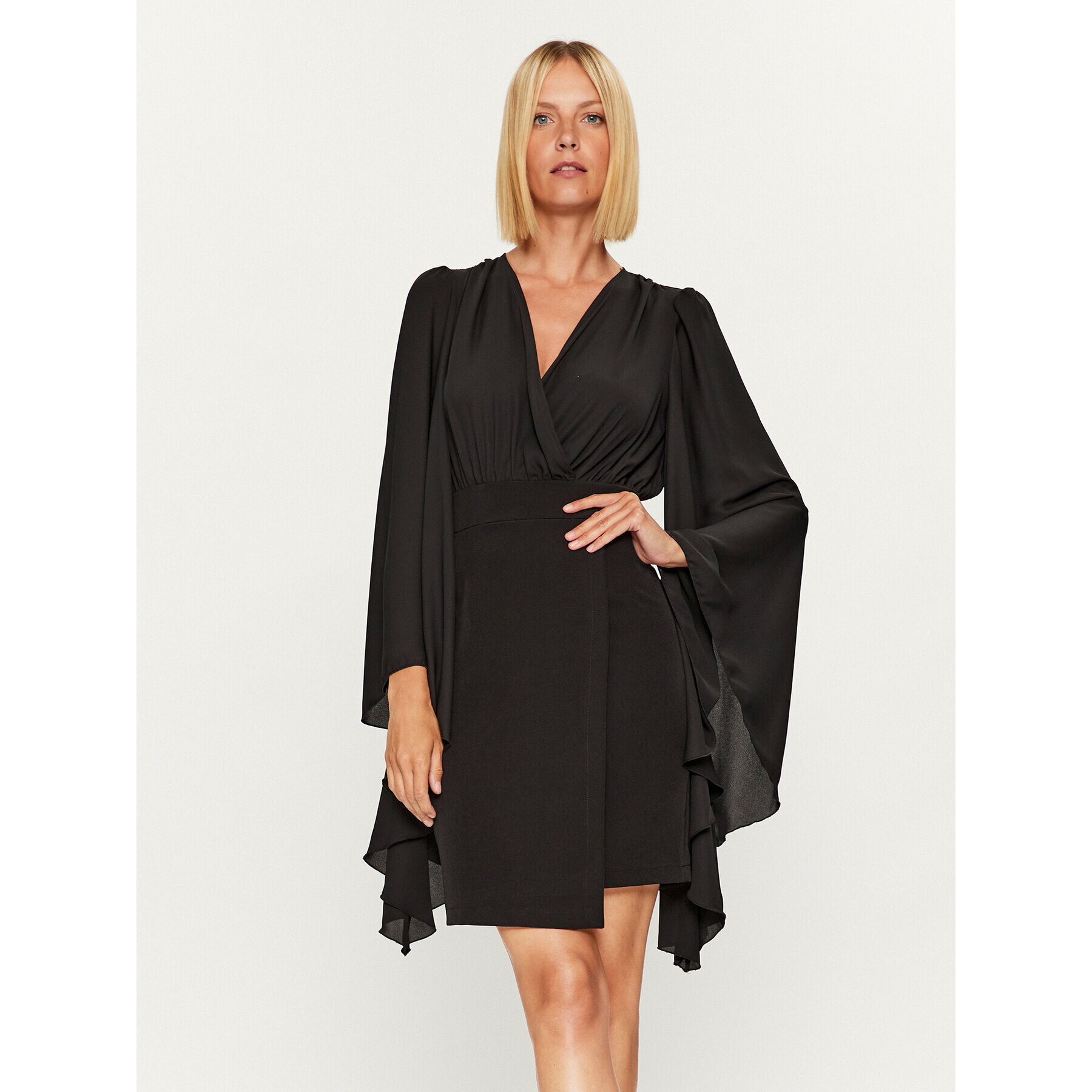 Rinascimento Rochie cocktail CFC0115030003 Negru Regular Fit - Pled.ro