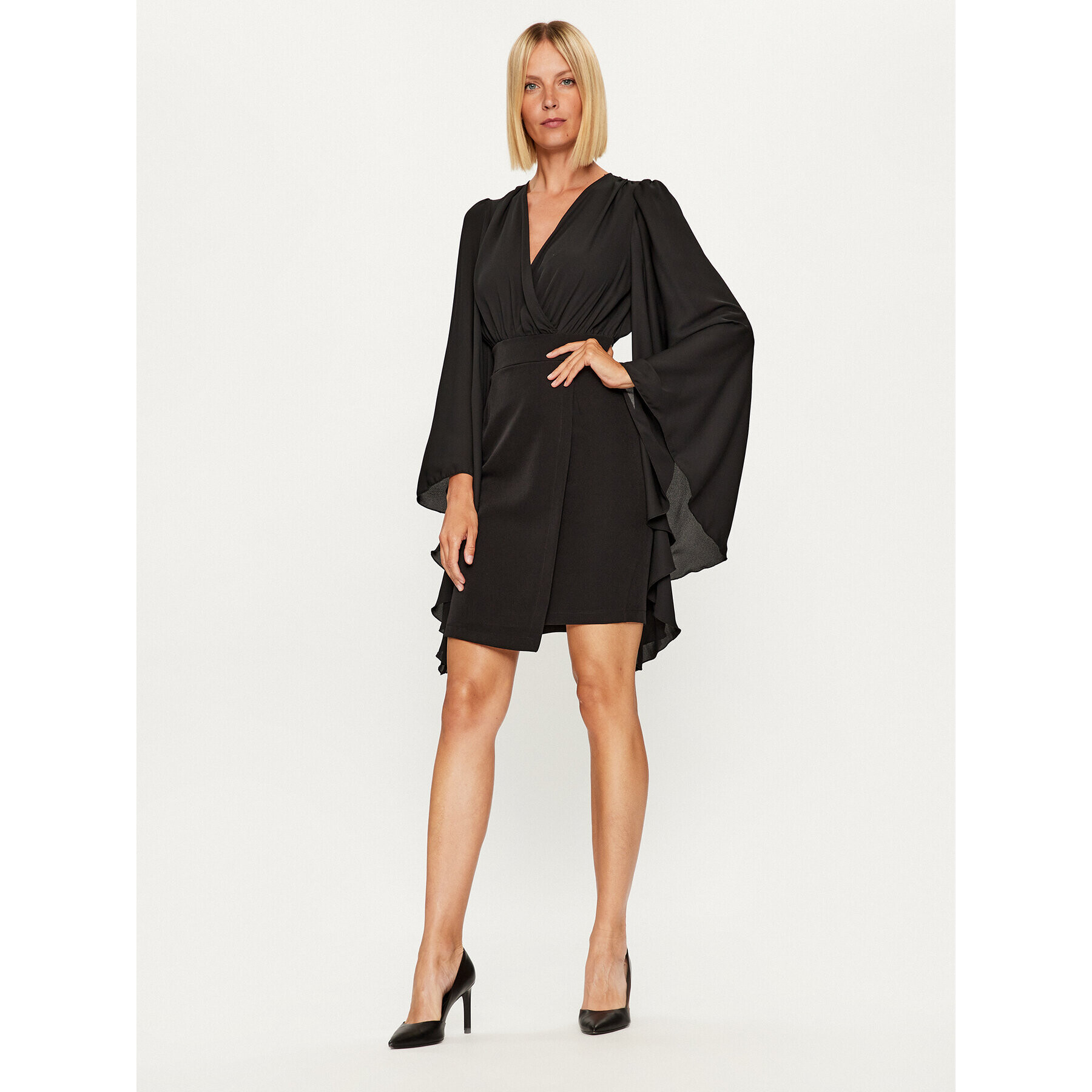 Rinascimento Rochie cocktail CFC0115030003 Negru Regular Fit - Pled.ro