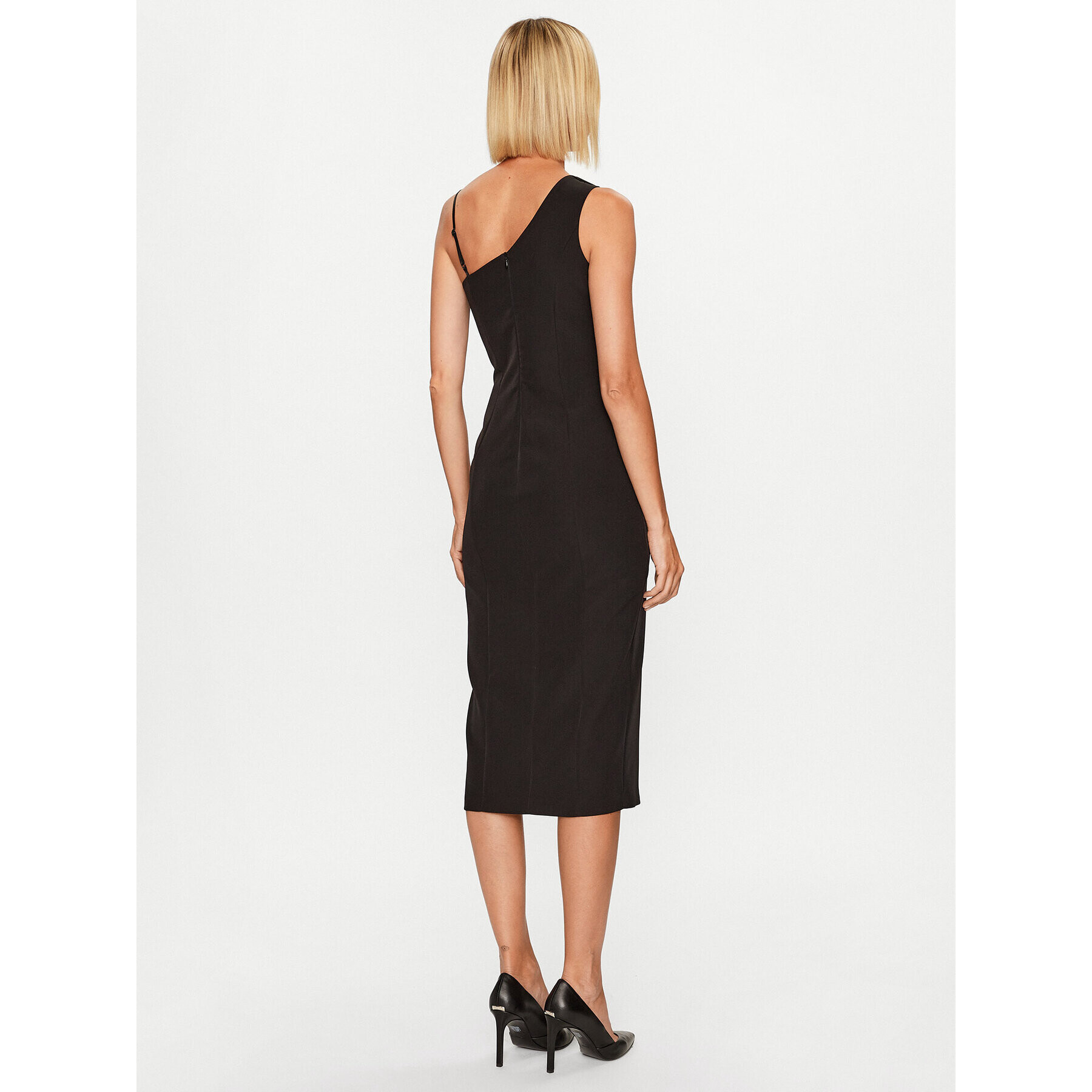 Rinascimento Rochie cocktail CFC0115241003 Negru Regular Fit - Pled.ro