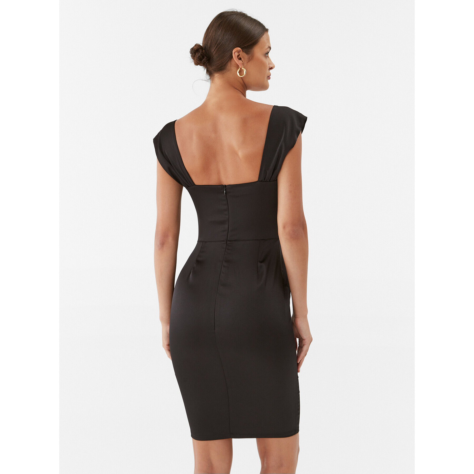 Rinascimento Rochie cocktail CFC0115251003 Negru Slim Fit - Pled.ro