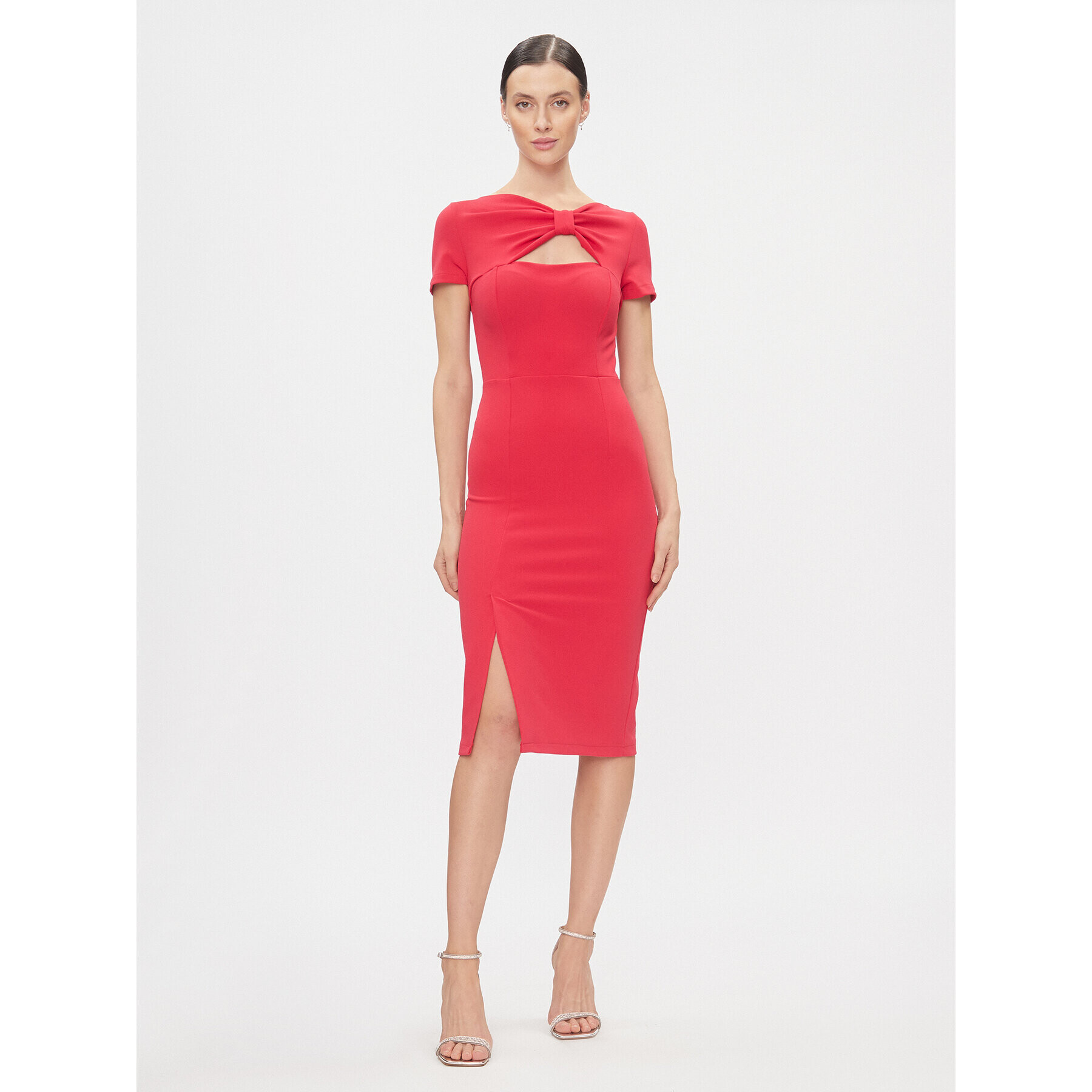 Rinascimento Rochie cocktail CFC0115348003 Roz Slim Fit - Pled.ro