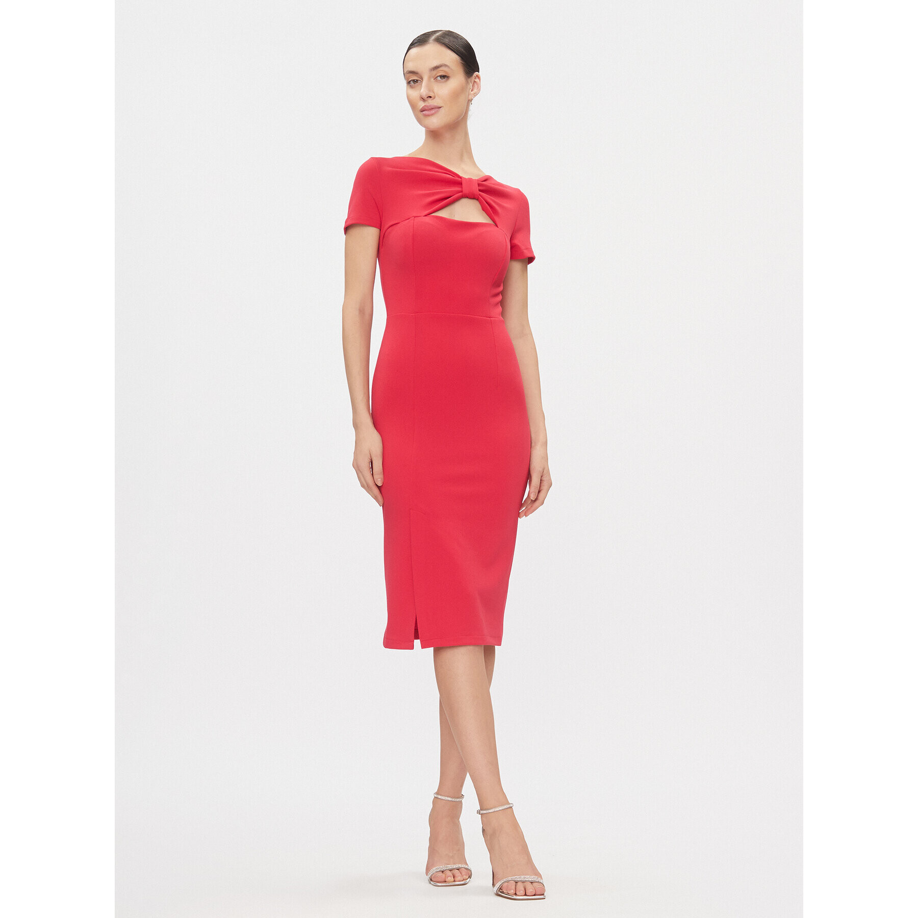 Rinascimento Rochie cocktail CFC0115348003 Roz Slim Fit - Pled.ro