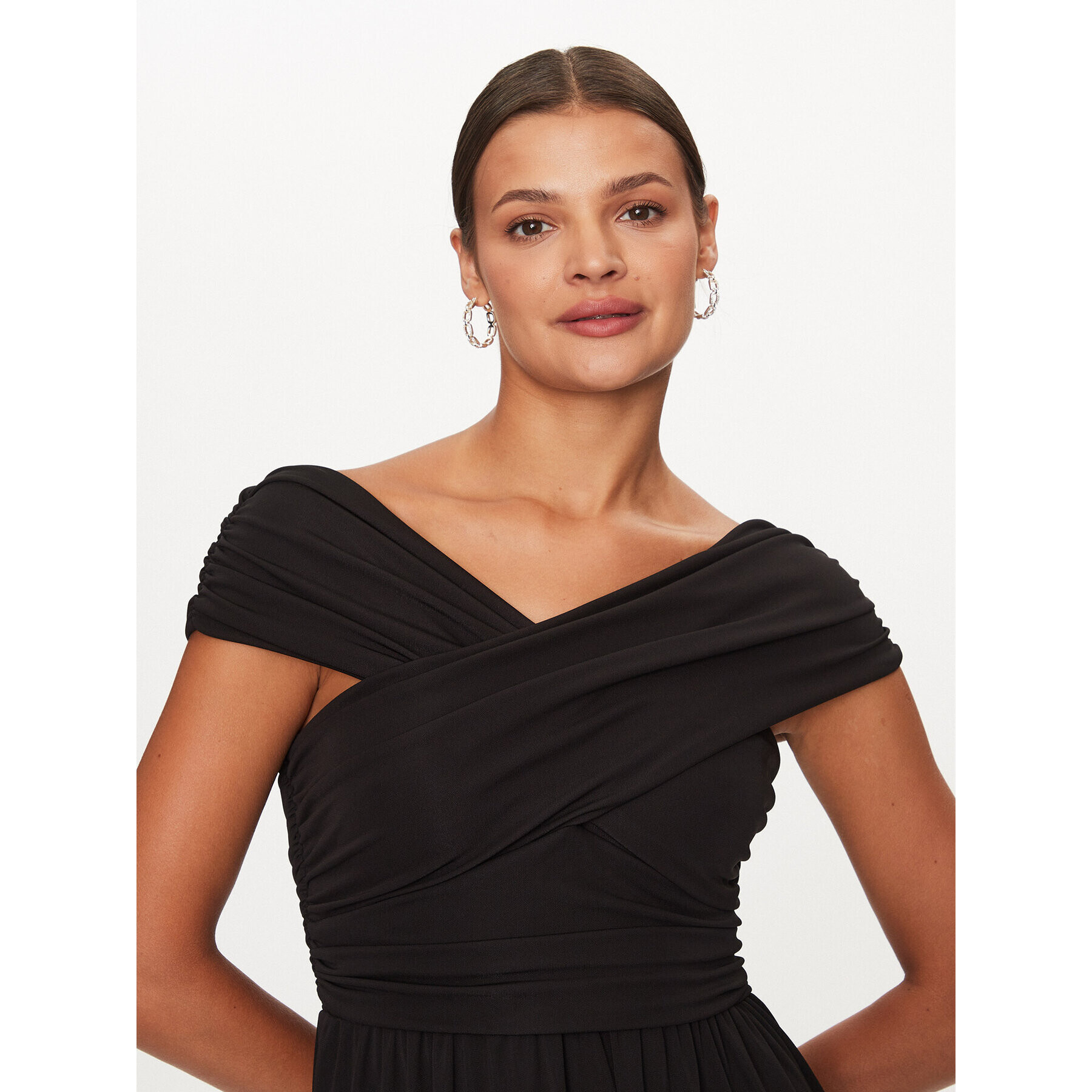 Rinascimento Rochie cocktail CFC0115402003 Negru Regular Fit - Pled.ro