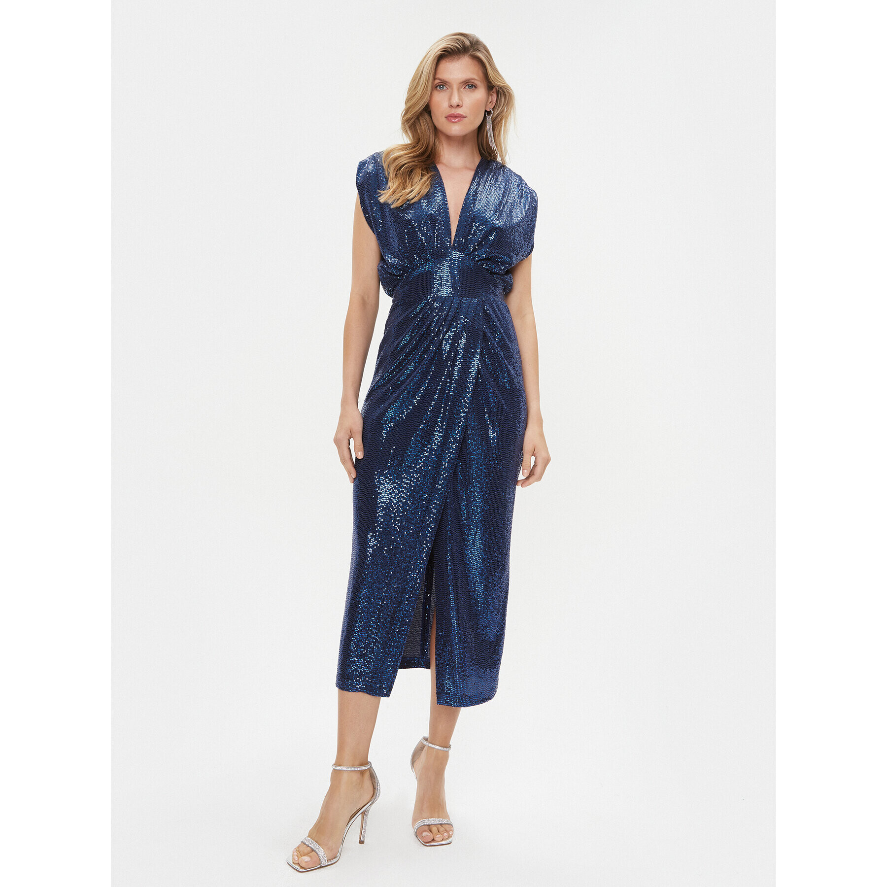 Rinascimento Rochie cocktail CFC0116008003 Bleumarin Regular Fit - Pled.ro