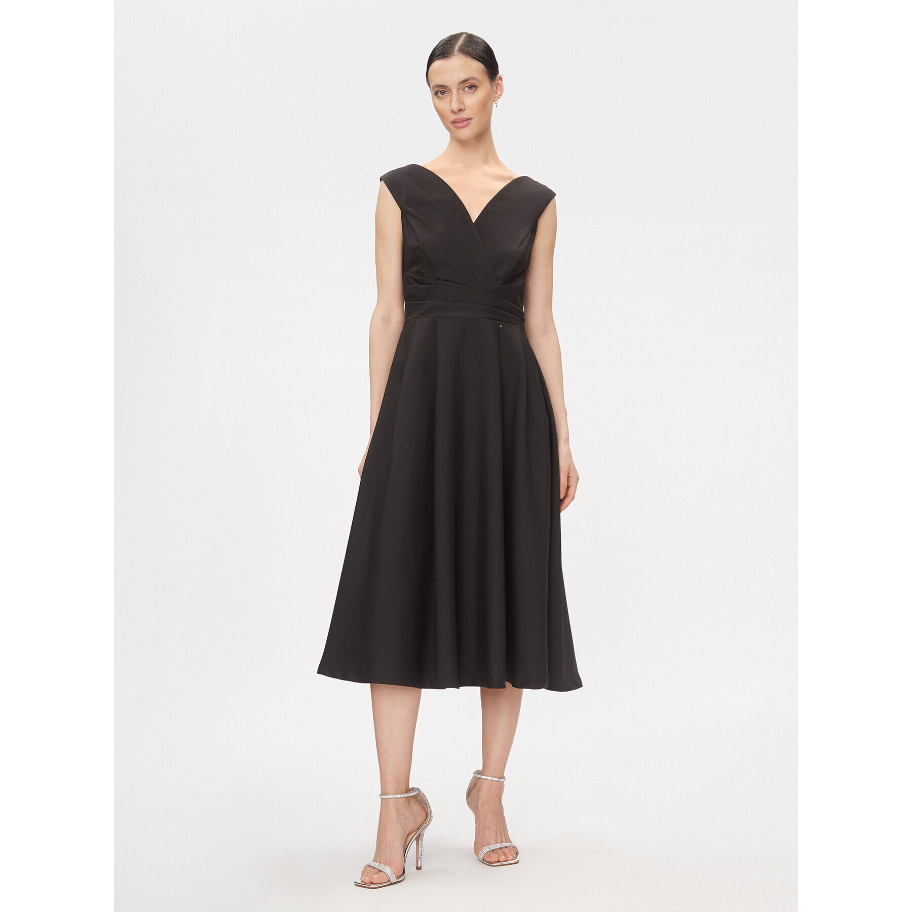 Rinascimento Rochie cocktail CFC0116143003 Negru Regular Fit - Pled.ro