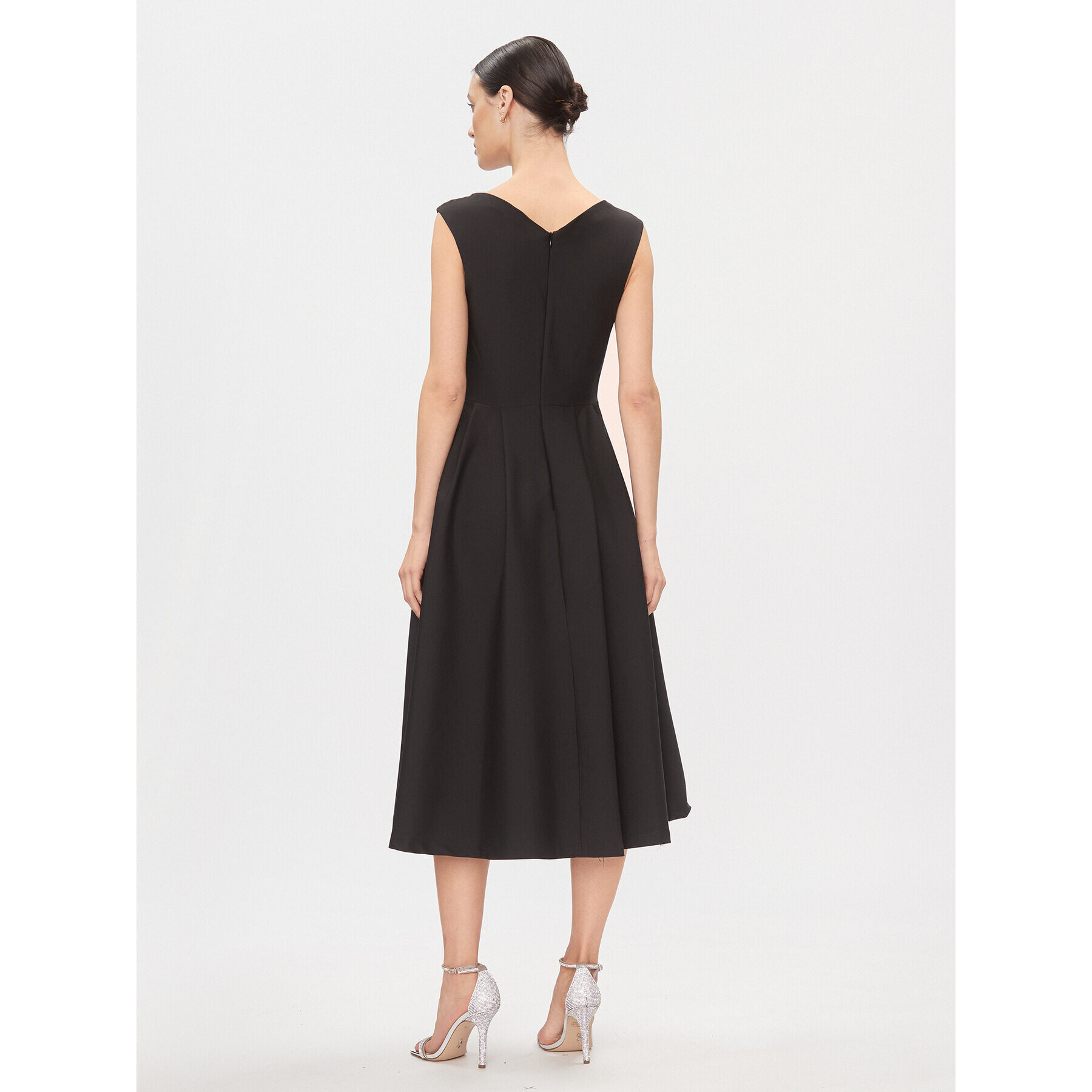 Rinascimento Rochie cocktail CFC0116143003 Negru Regular Fit - Pled.ro