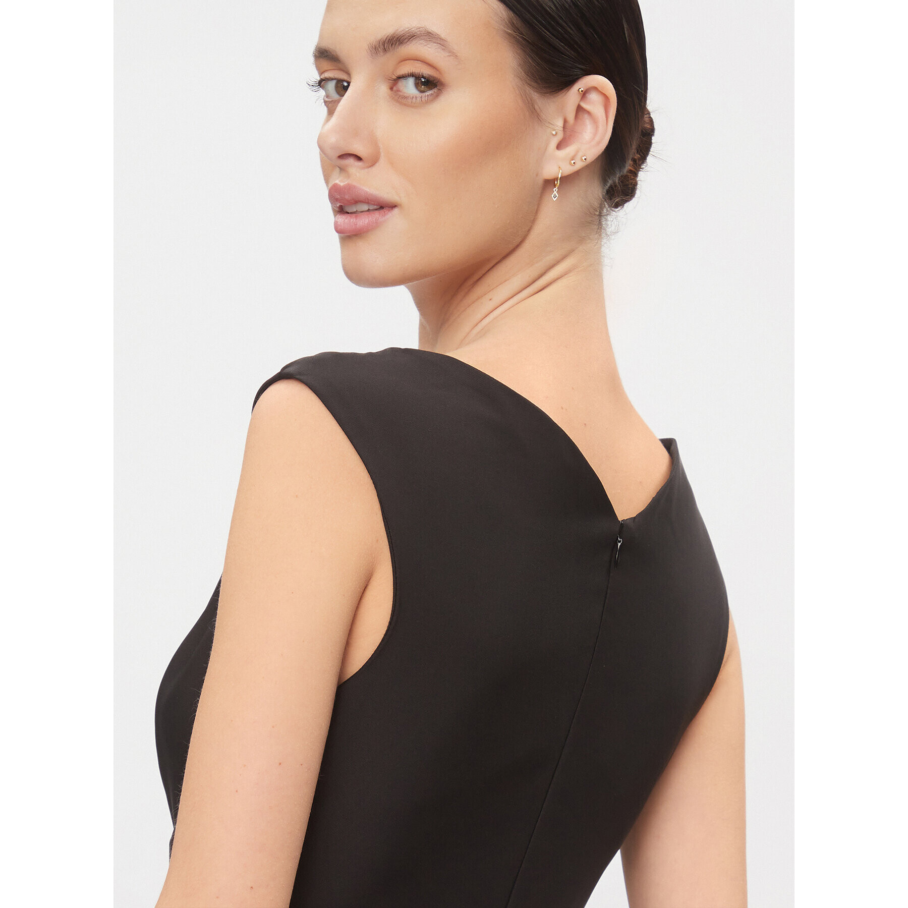 Rinascimento Rochie cocktail CFC0116143003 Negru Regular Fit - Pled.ro