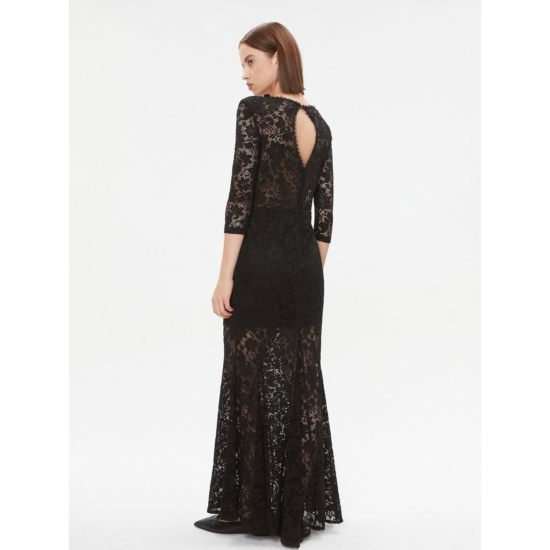 Rinascimento Rochie de seară CFC0115558003 Negru Regular Fit - Pled.ro