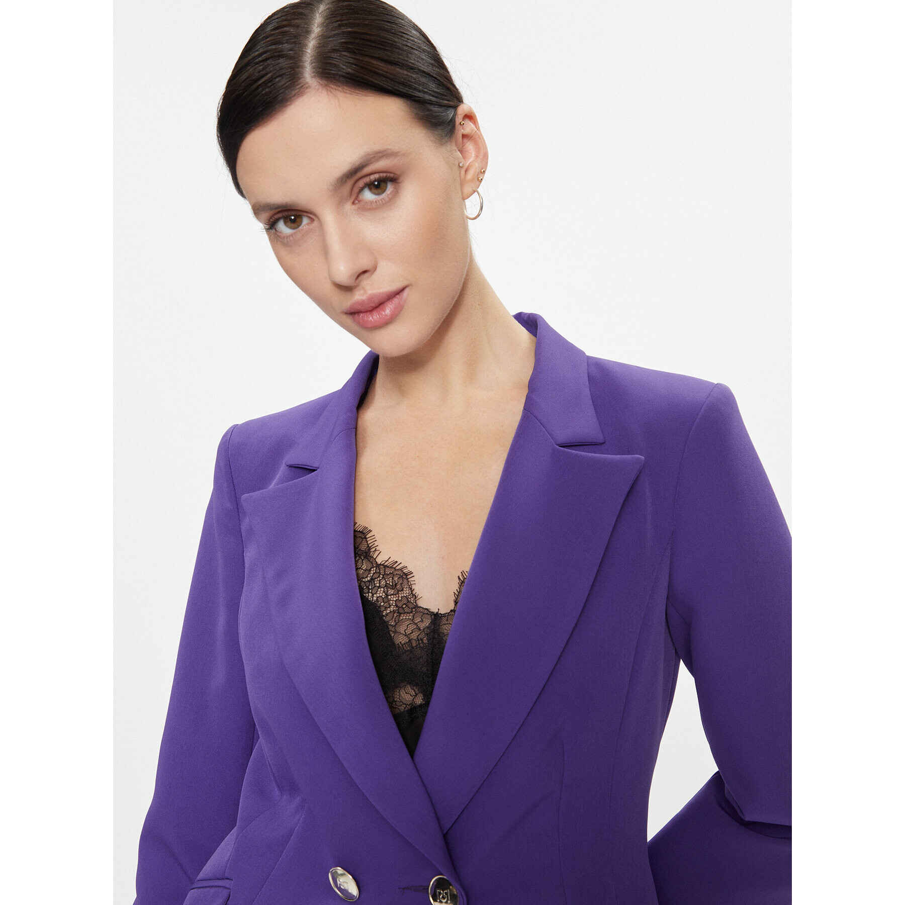 Rinascimento Sacou CFC0116171003 Violet Regular Fit - Pled.ro