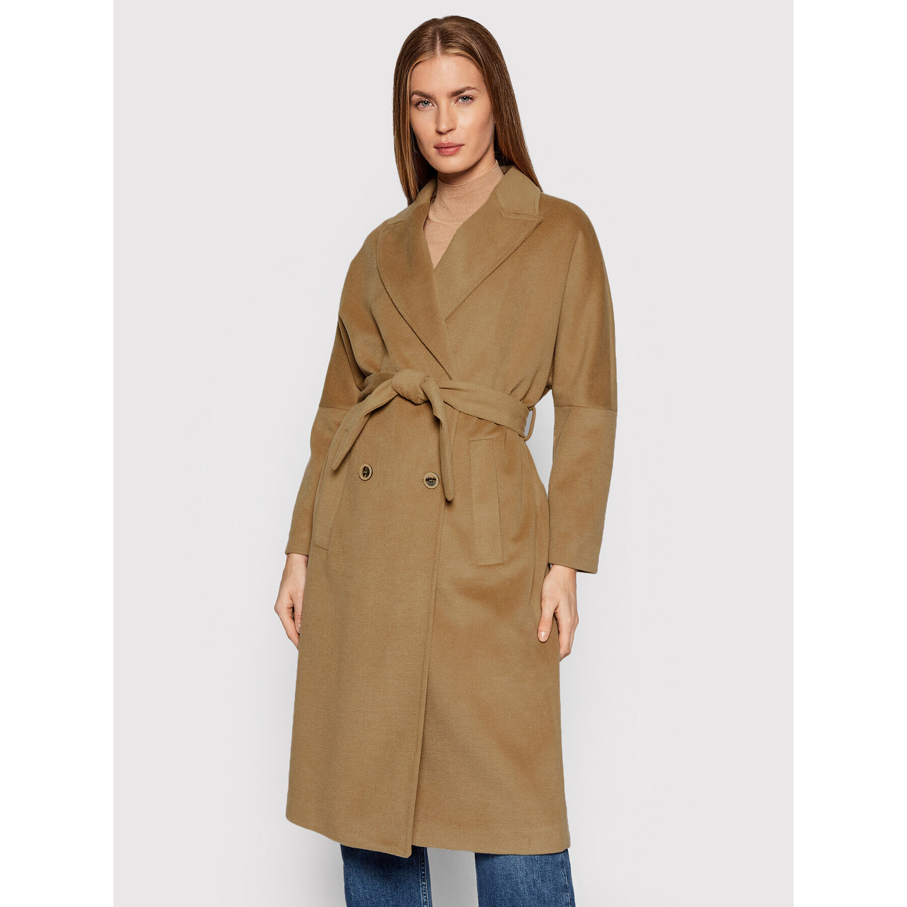 Rinascimento Trench CFC0103850003 Bej Regular Fit - Pled.ro