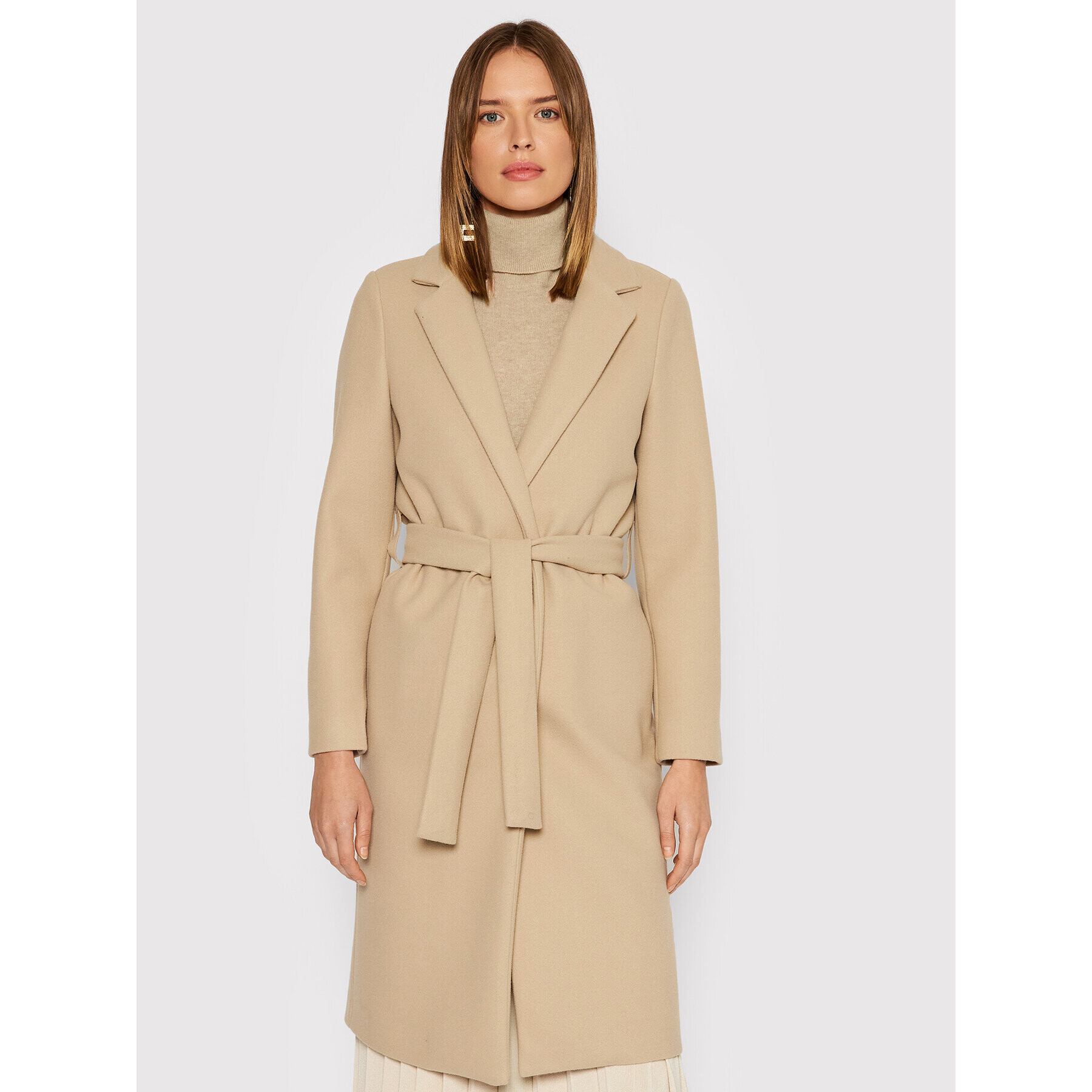 Rinascimento Trench CFC0103917003 Bej Regular Fit - Pled.ro