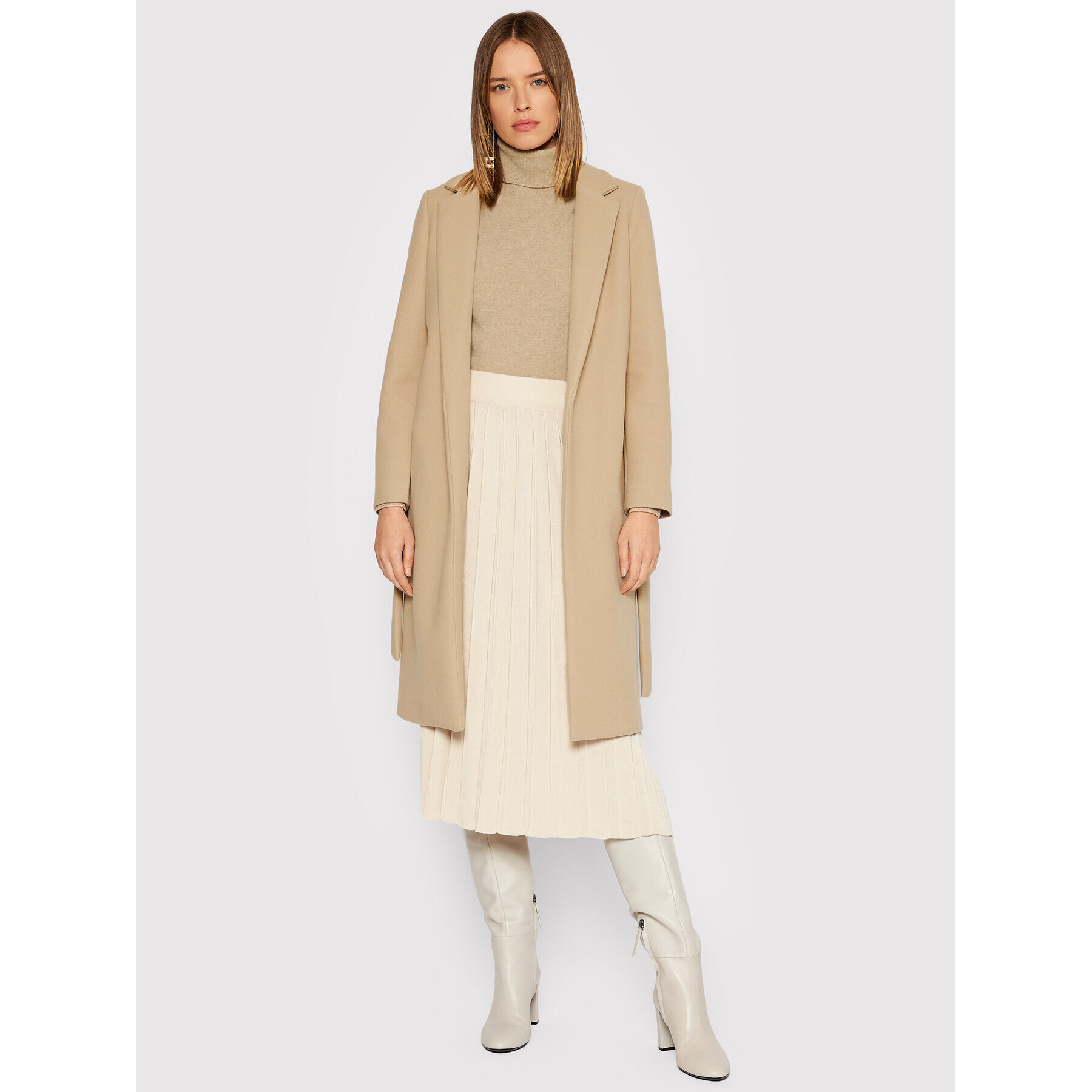 Rinascimento Trench CFC0103917003 Bej Regular Fit - Pled.ro