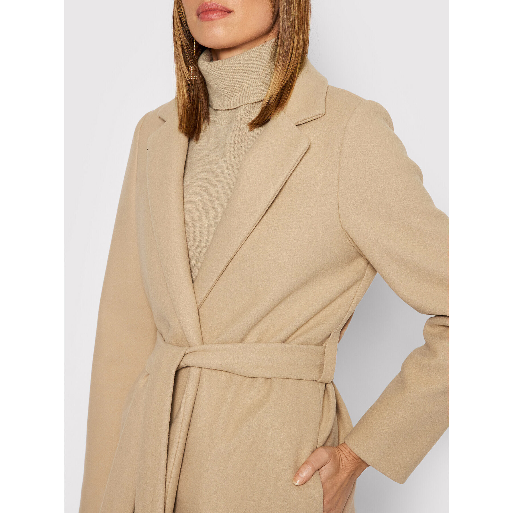 Rinascimento Trench CFC0103917003 Bej Regular Fit - Pled.ro