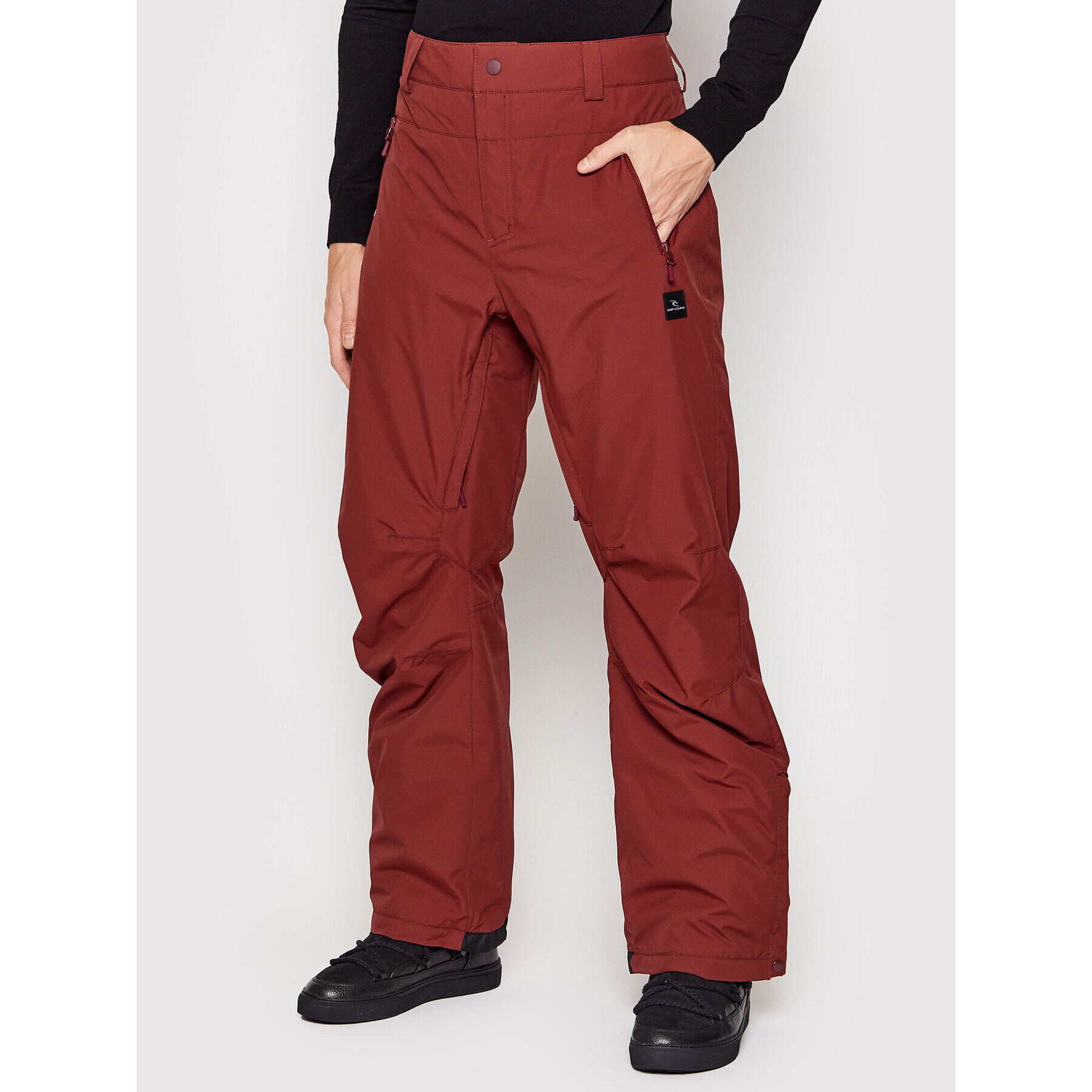 Rip Curl Pantaloni pentru snowboard Rider Base SCPBV4 Vișiniu Regular Fit - Pled.ro