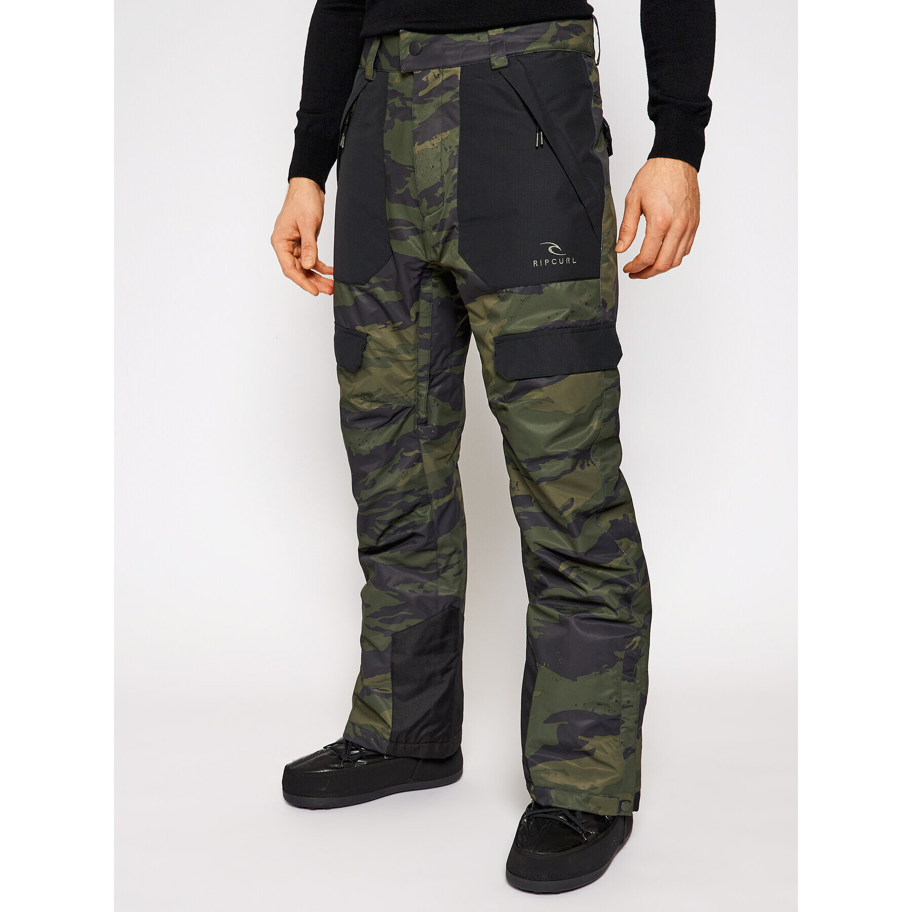 Rip Curl Pantaloni pentru snowboard Rocker SCPCN4 Verde Relaxed Fit - Pled.ro