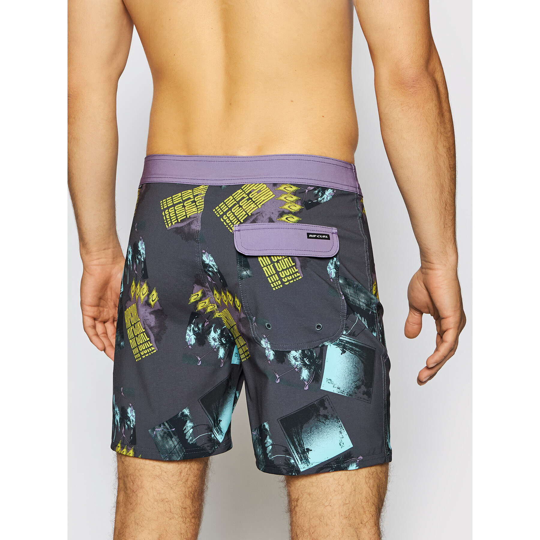 Rip Curl Pantaloni scurți pentru înot Mirage Retro Mindsurf CBONK4 Gri Regular Fit - Pled.ro