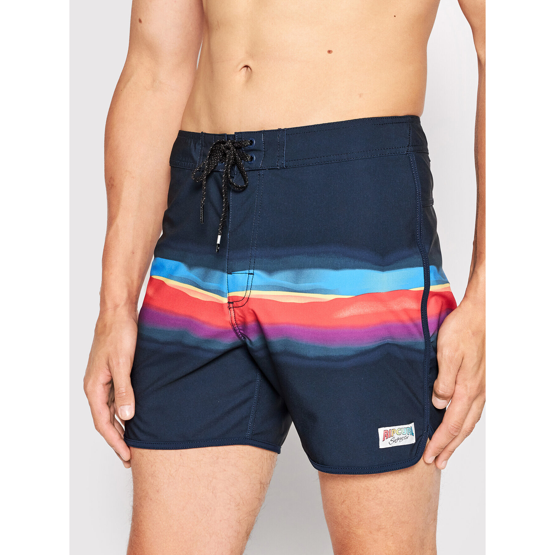 Rip Curl Pantaloni scurți pentru înot Retro Mama Fizz CBOUZ4 Bleumarin Regular Fit - Pled.ro