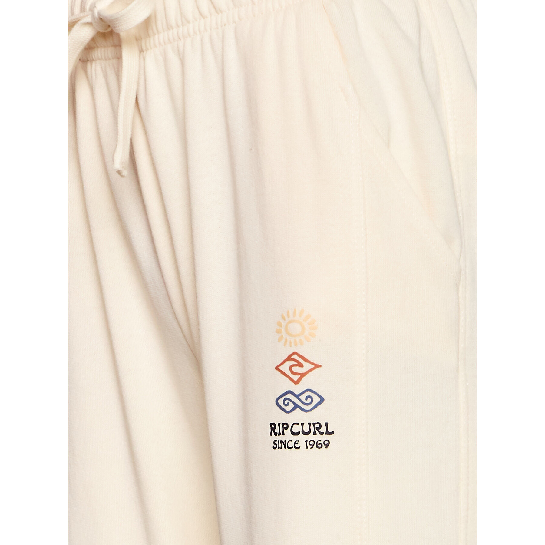 Rip Curl Pantaloni trening Melting Waves 005WPA Écru Regular Fit - Pled.ro