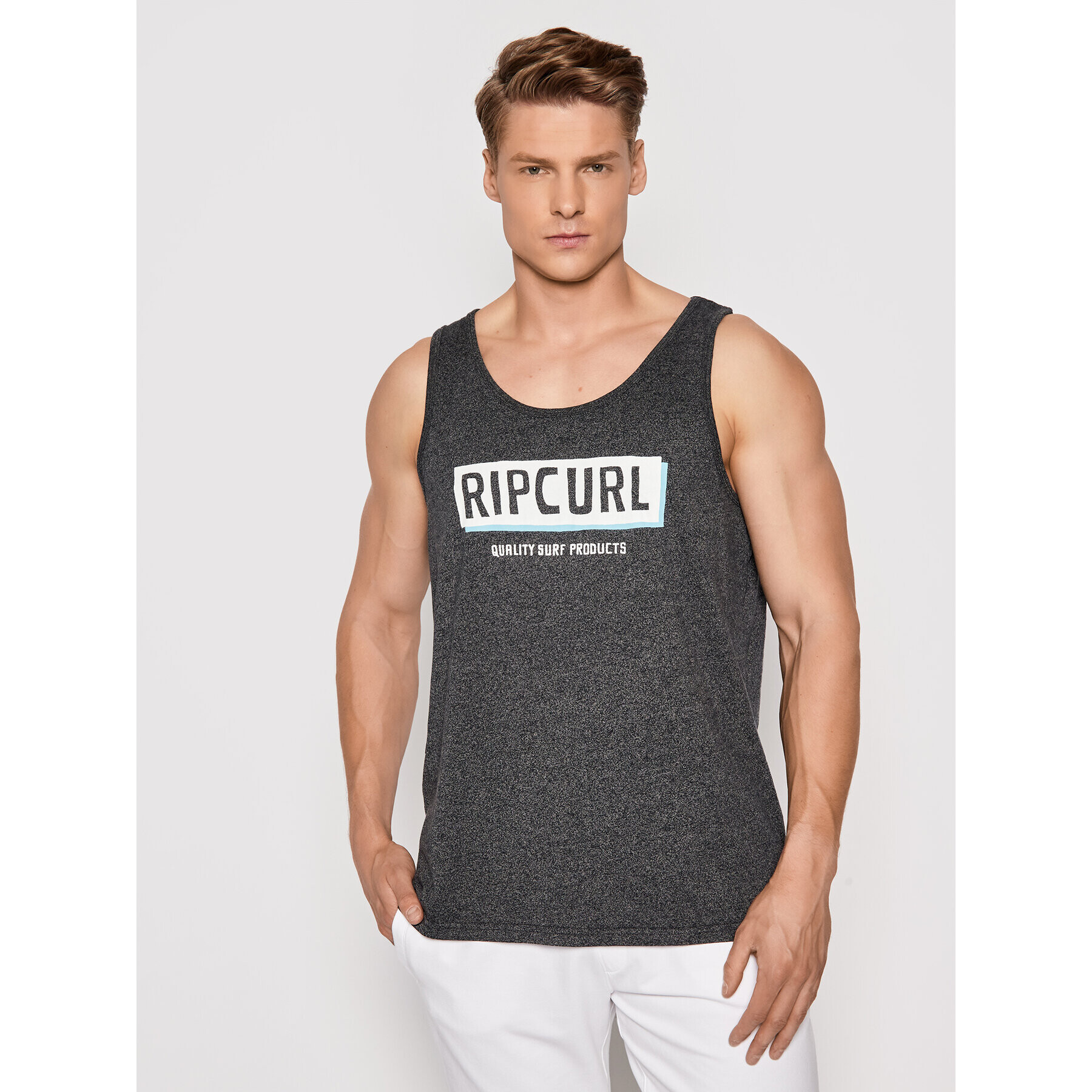 Rip Curl Tank top Boxed CTESC9 Gri Standard Fit - Pled.ro