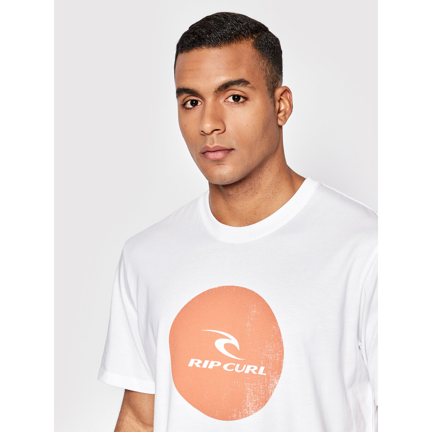 Rip Curl Tricou Corp Icon CTEXB9 Alb Regular Fit - Pled.ro