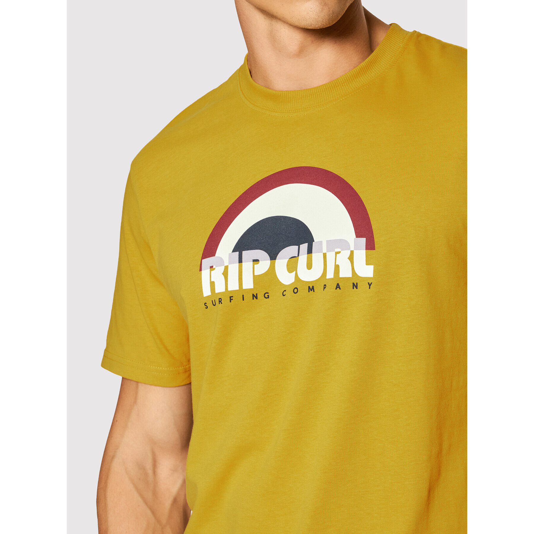 Rip Curl Tricou Surf Revival Decal CTEUJ9 Galben Standard Fit - Pled.ro