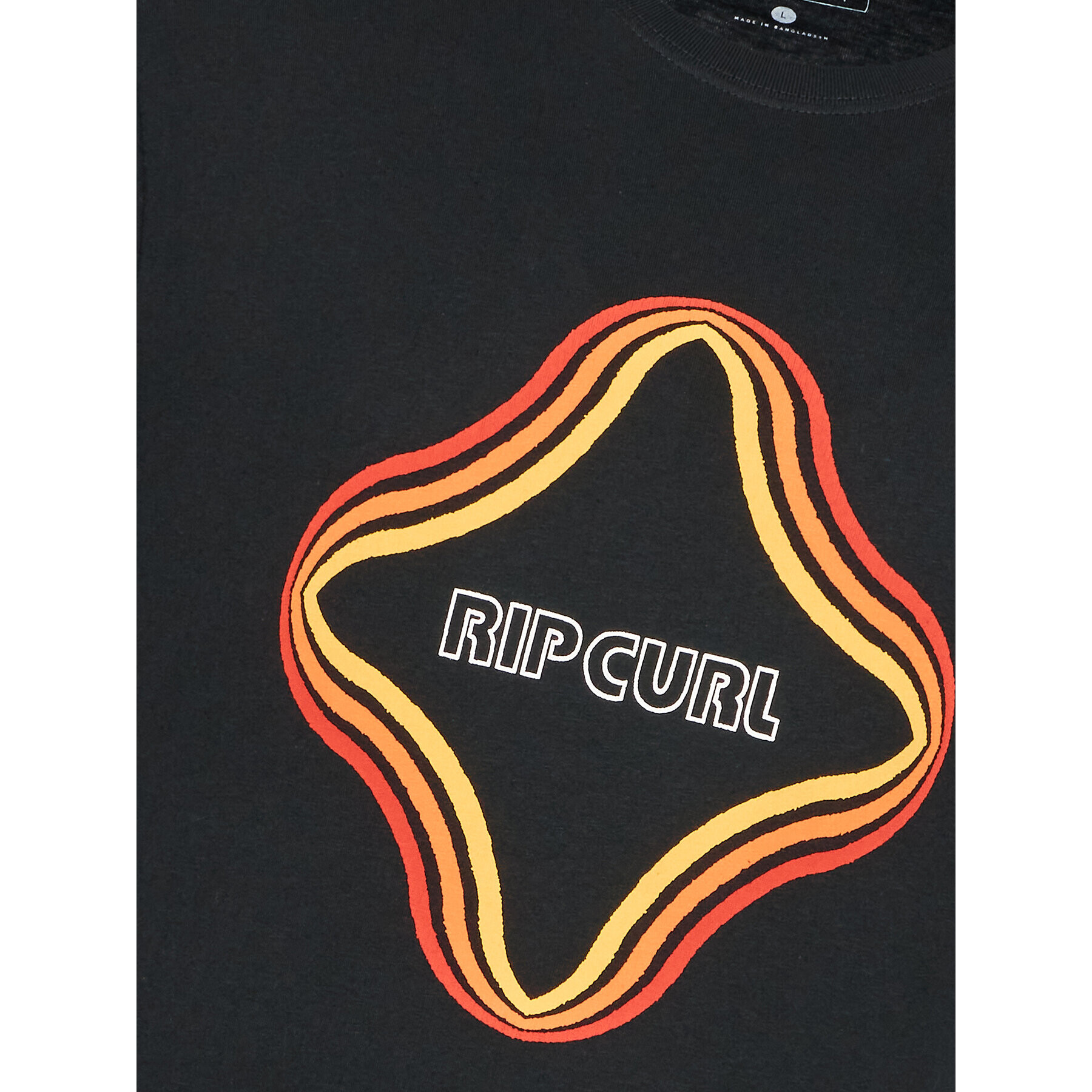 Rip Curl Tricou Surf Revival Vibration 00EMTE Negru Regular Fit - Pled.ro