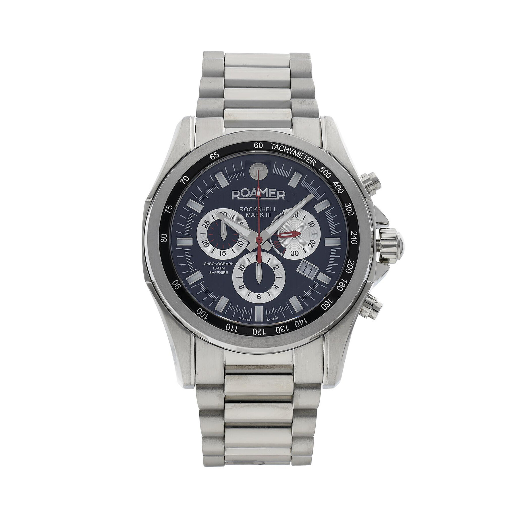 Roamer Ceas Rockshell Mark III Chrono 220837 41 55 20 Argintiu - Pled.ro