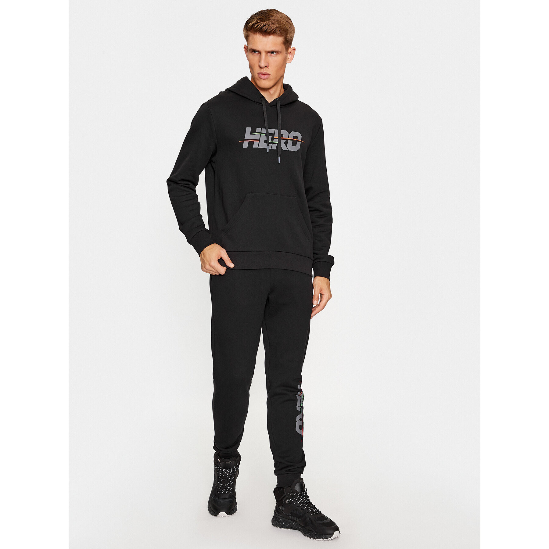 Rossignol Bluză Hero Hoodie RLMMS11 Negru Regular Fit - Pled.ro