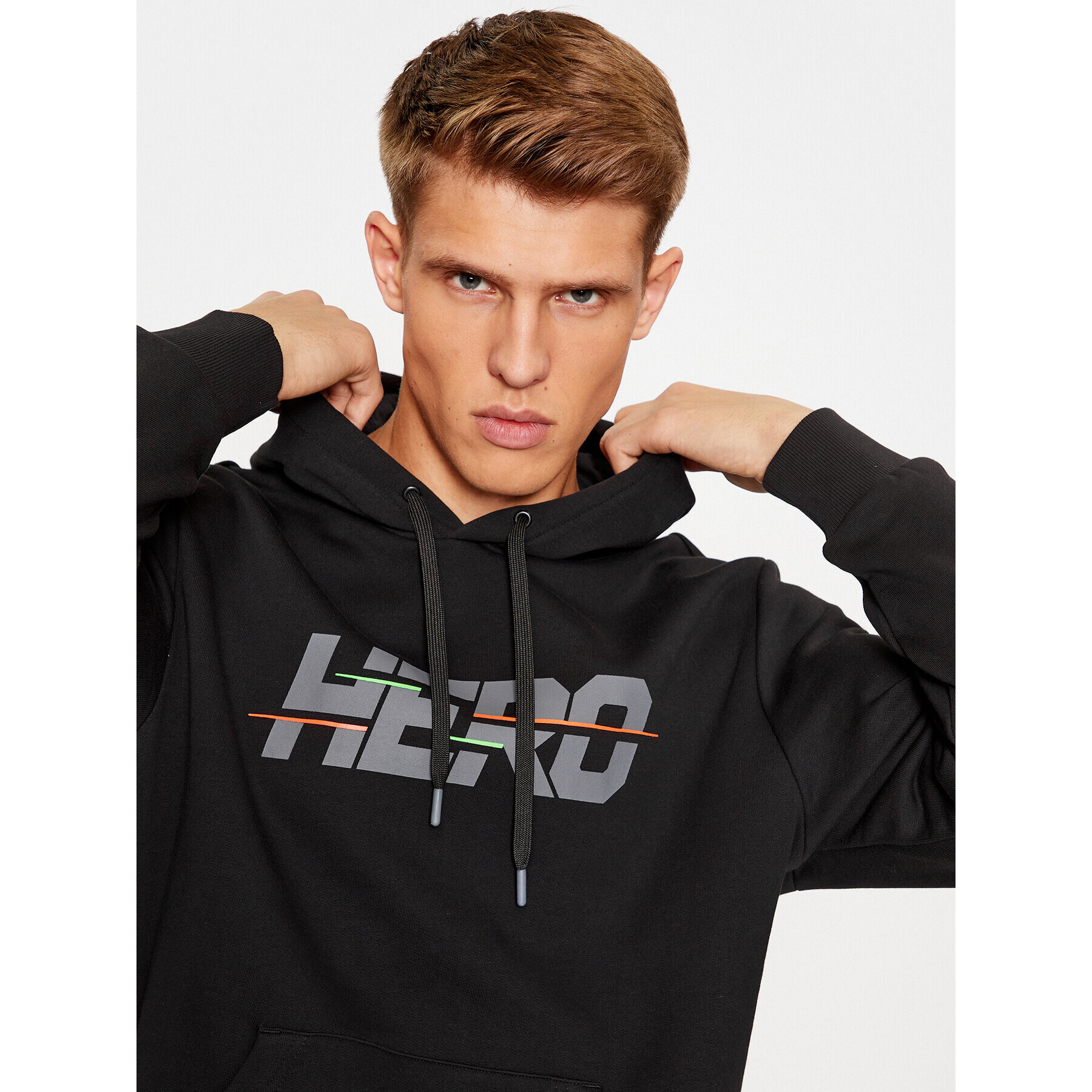 Rossignol Bluză Hero Hoodie RLMMS11 Negru Regular Fit - Pled.ro