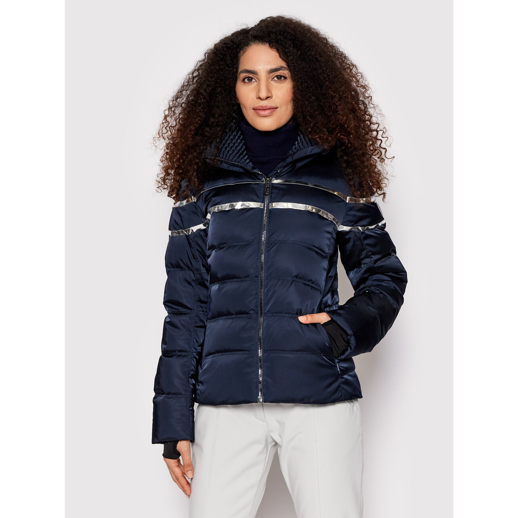 Rossignol Geacă de schi Hiver Satin RLKWJ27 Bleumarin Regular Fit - Pled.ro