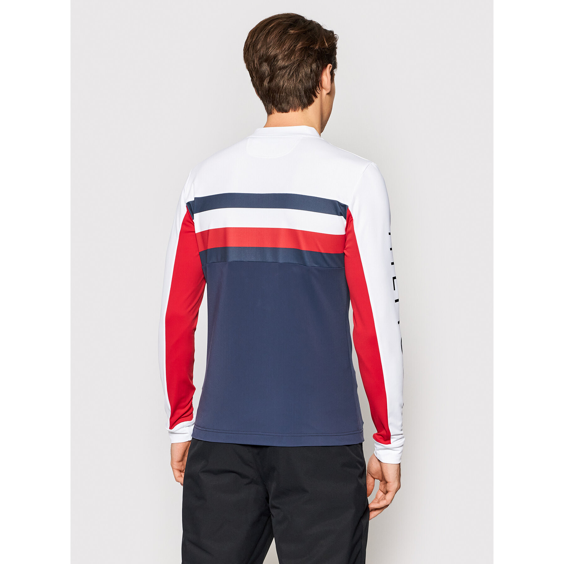 Rossignol Tricou tehnic TOMMY HILFIGER Block RLJML14 Bleumarin Classic Fit - Pled.ro