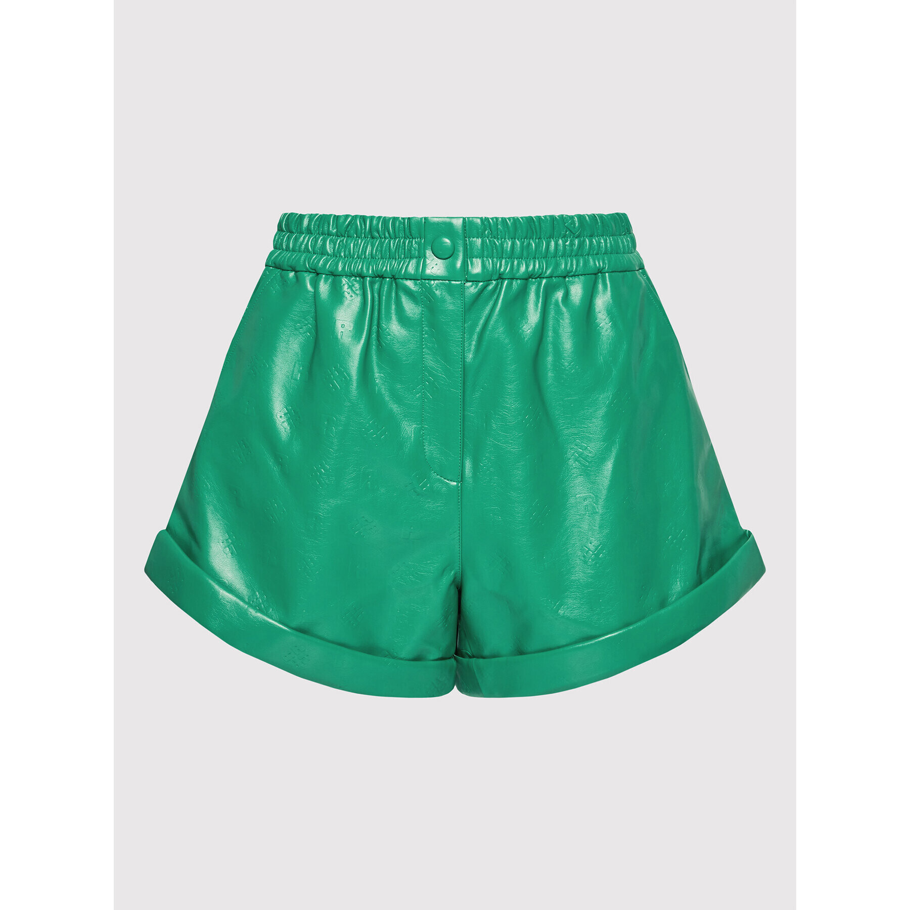 ROTATE Pantaloni scurți din piele Belina Shorts RT1080 Verde Regular Fit - Pled.ro