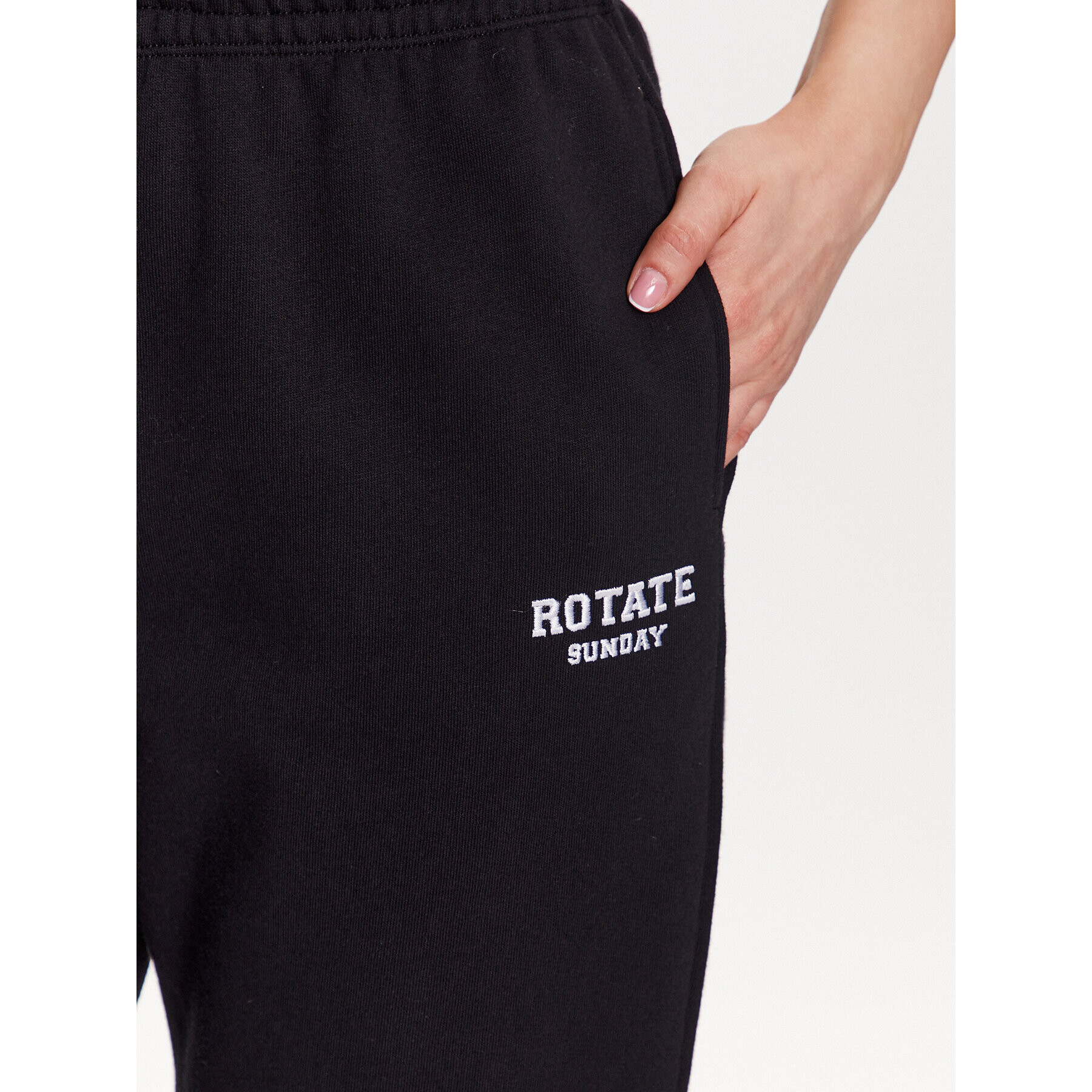 ROTATE Pantaloni trening Mimi 700291100 Negru Relaxed Fit - Pled.ro