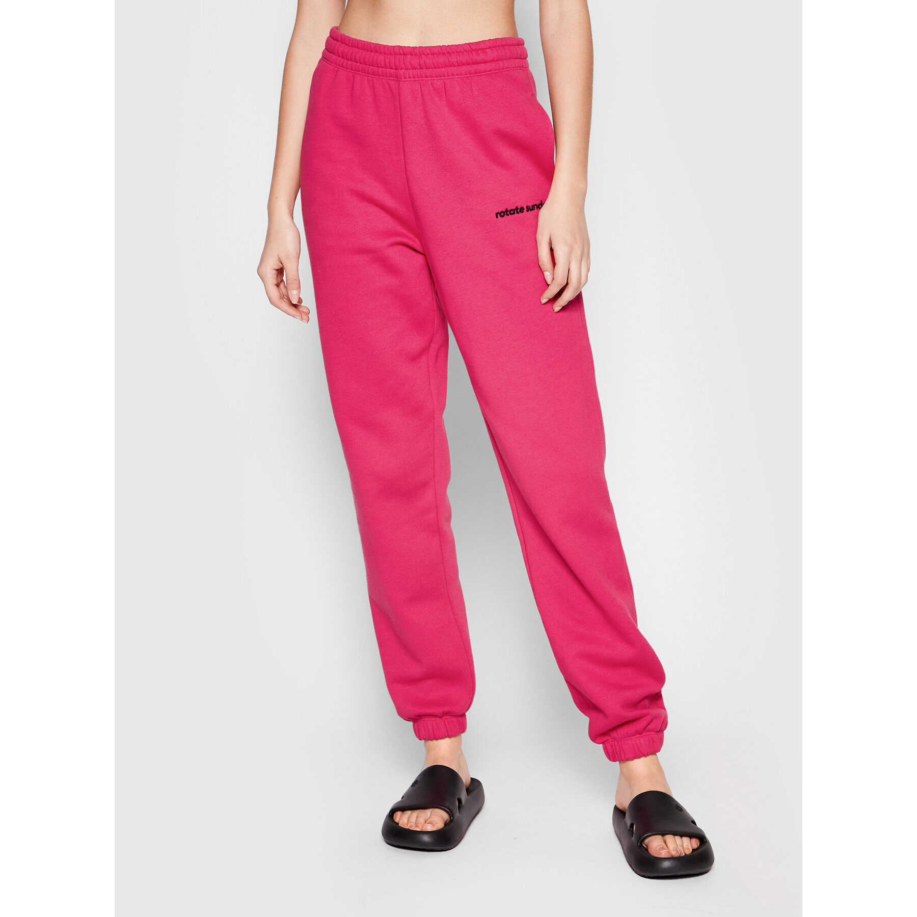 ROTATE Pantaloni trening Mimi RT1305 Roz Loose Fit - Pled.ro