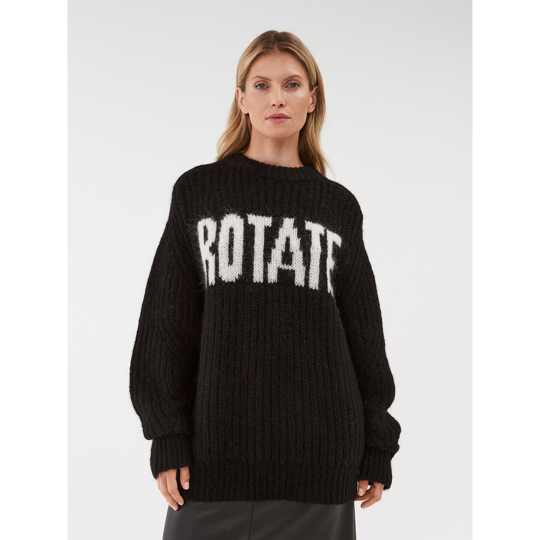 ROTATE Pulover Trui 112075100 Negru Oversize - Pled.ro