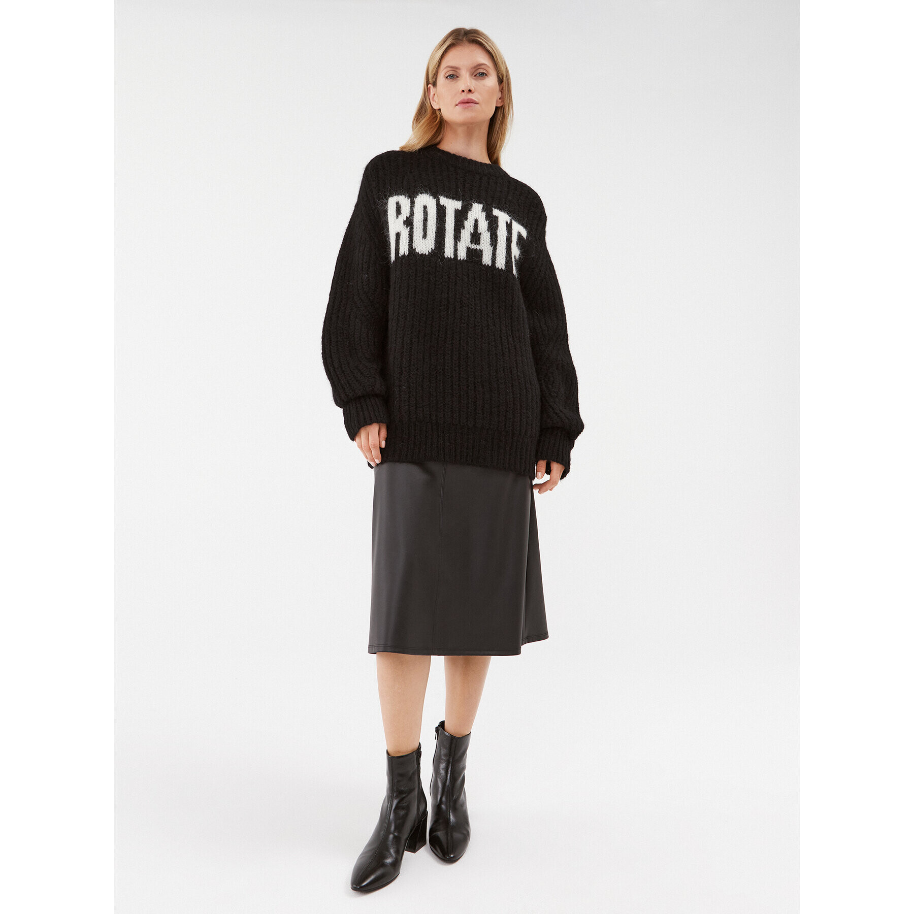 ROTATE Pulover Trui 112075100 Negru Oversize - Pled.ro