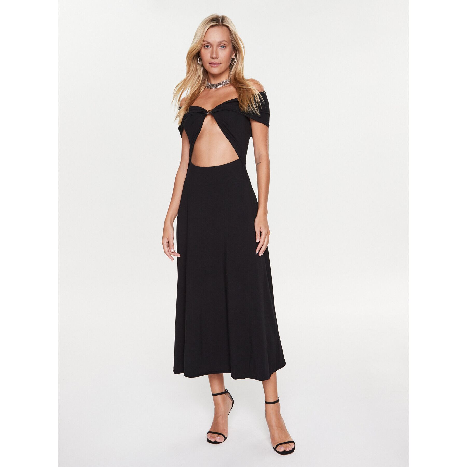 ROTATE Rochie cocktail 100005100 Negru Slim Fit - Pled.ro