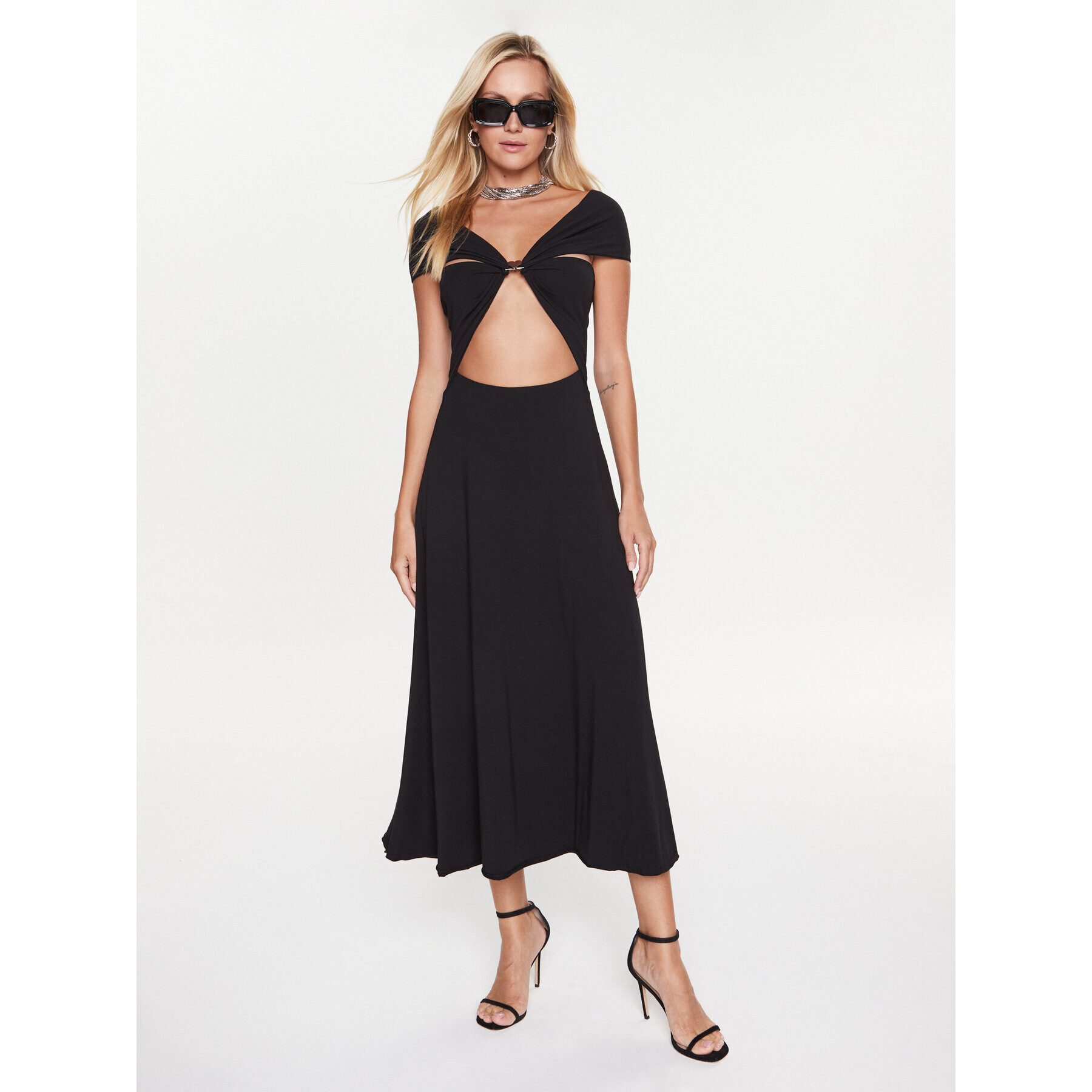 ROTATE Rochie cocktail 100005100 Negru Slim Fit - Pled.ro