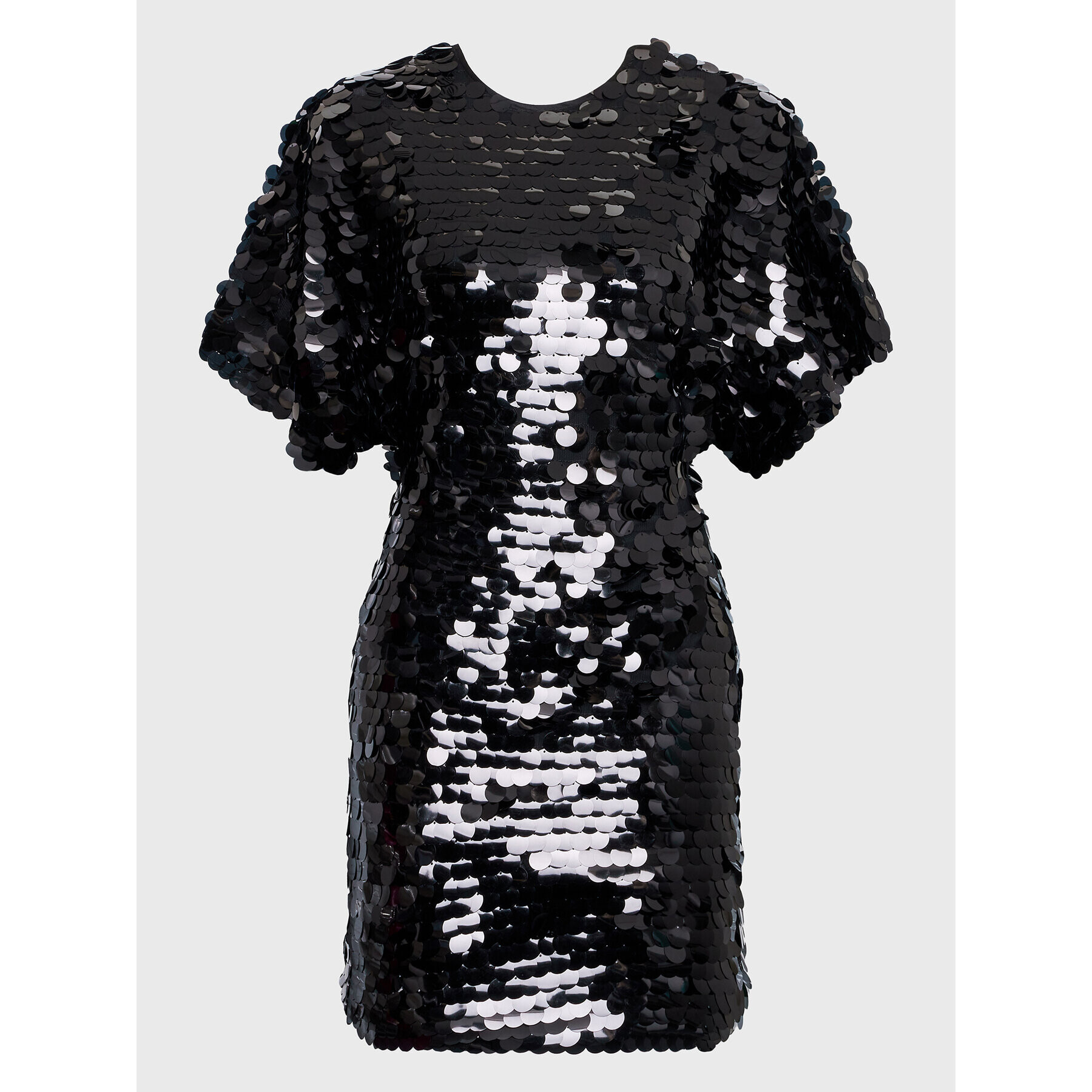 ROTATE Rochie cocktail Big Sequins RT2246 Negru Slim Fit - Pled.ro