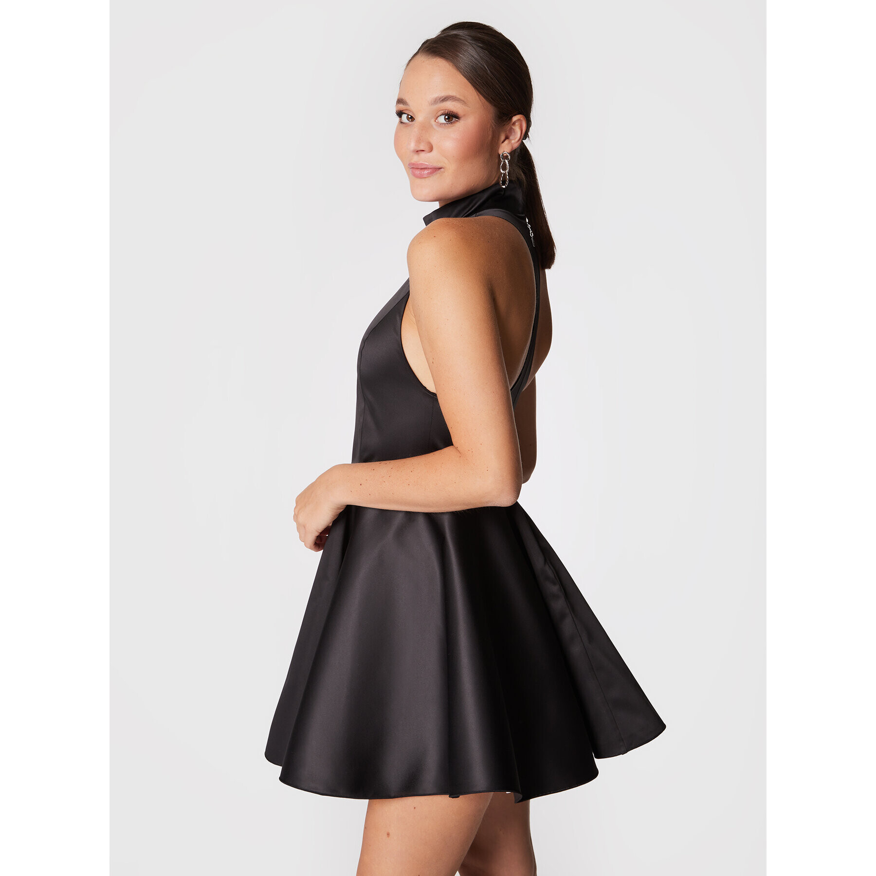 ROTATE Rochie cocktail Cora RT1508 Negru Regular Fit - Pled.ro