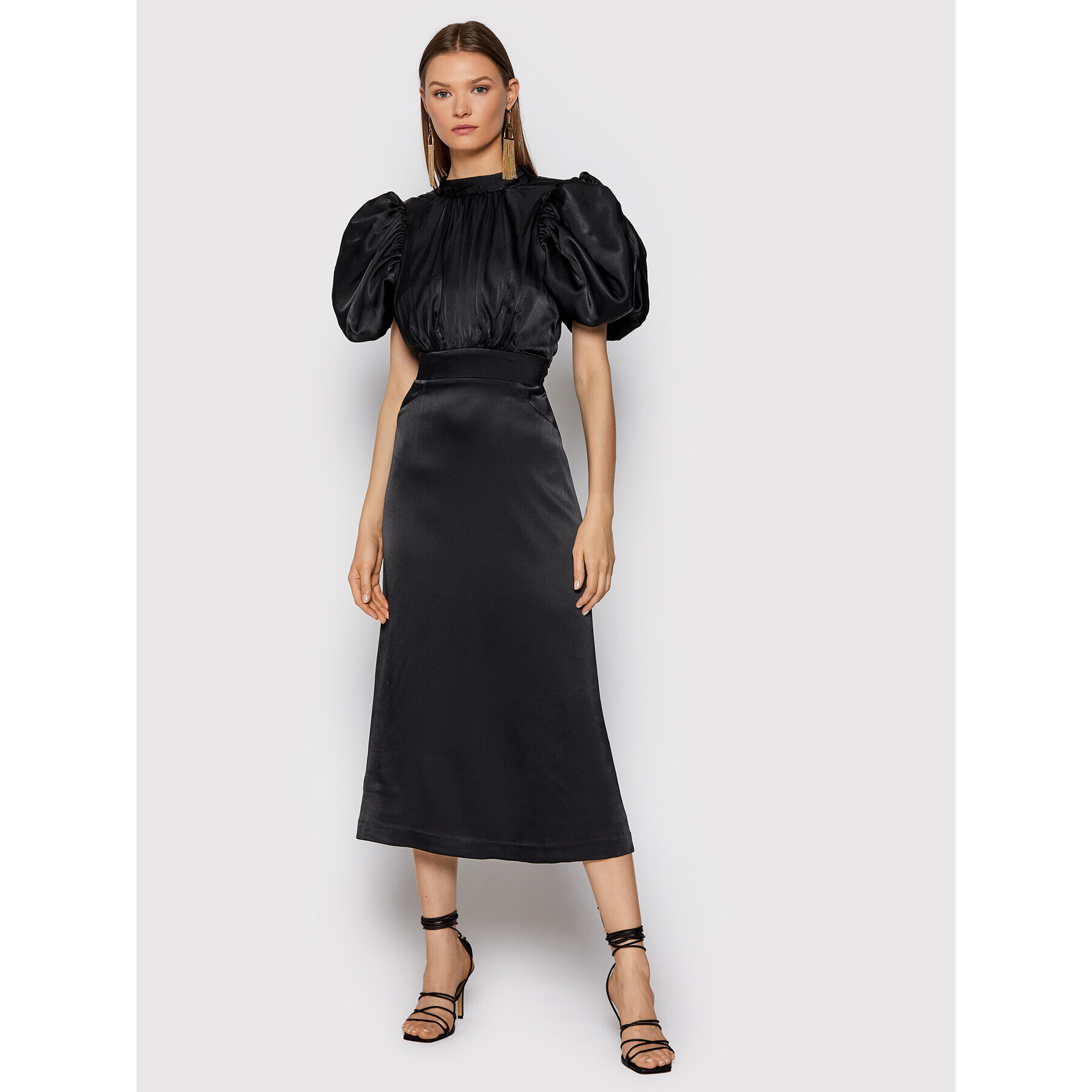 ROTATE Rochie cocktail Dawn RT448 Negru Slim Fit - Pled.ro