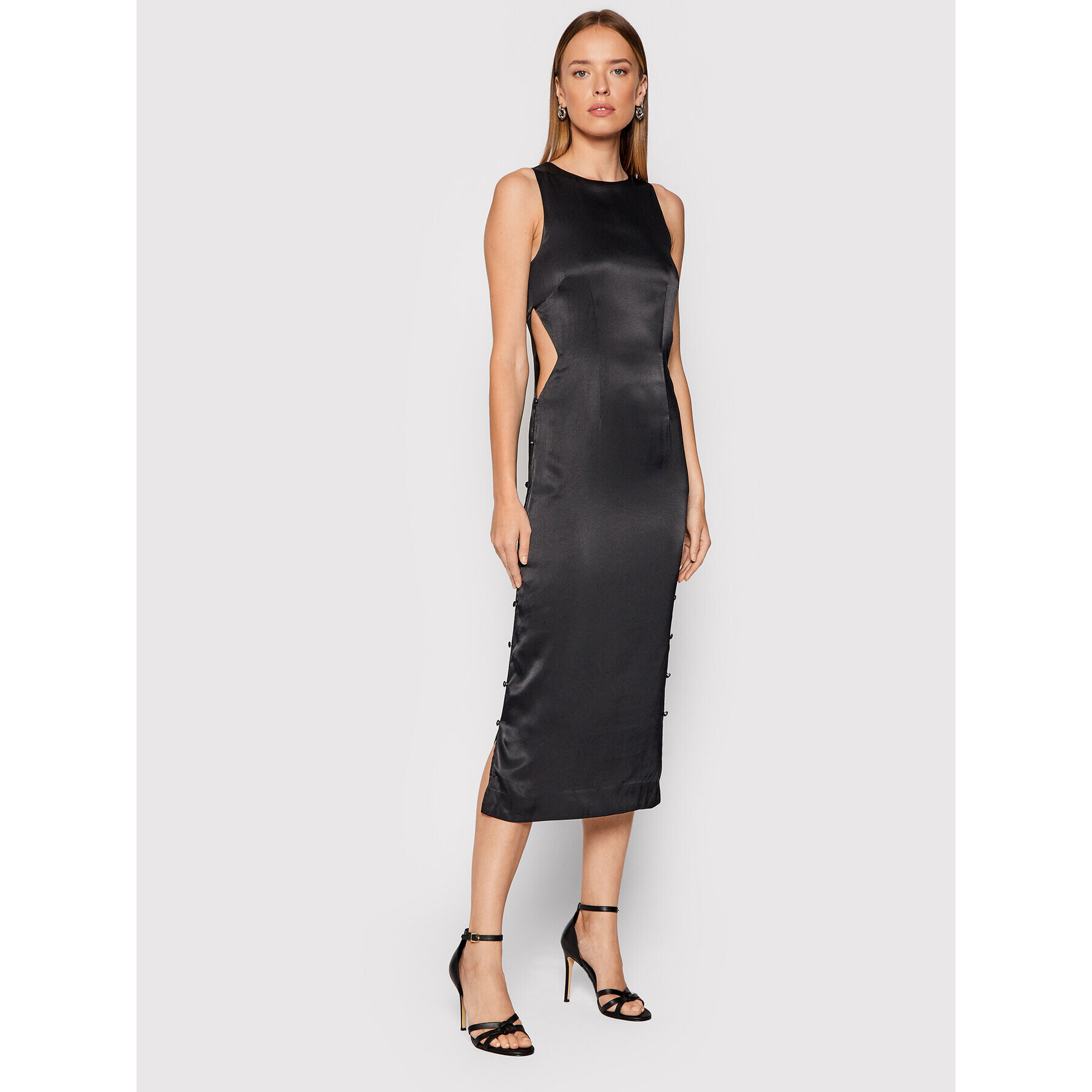 ROTATE Rochie cocktail Dulcie RT333 Negru Slim Fit - Pled.ro