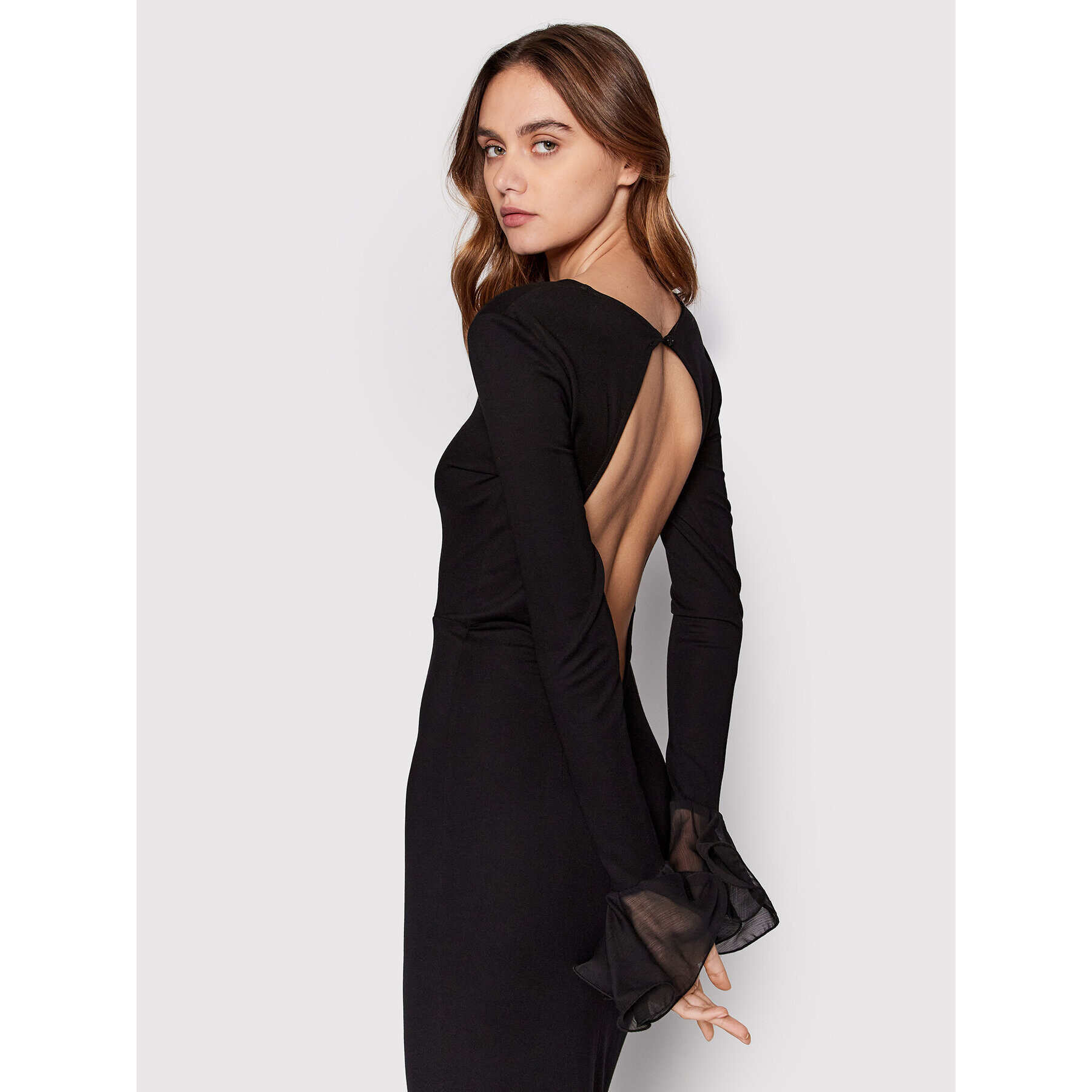 ROTATE Rochie cocktail Irena RT1110 Negru Fitted Fit - Pled.ro