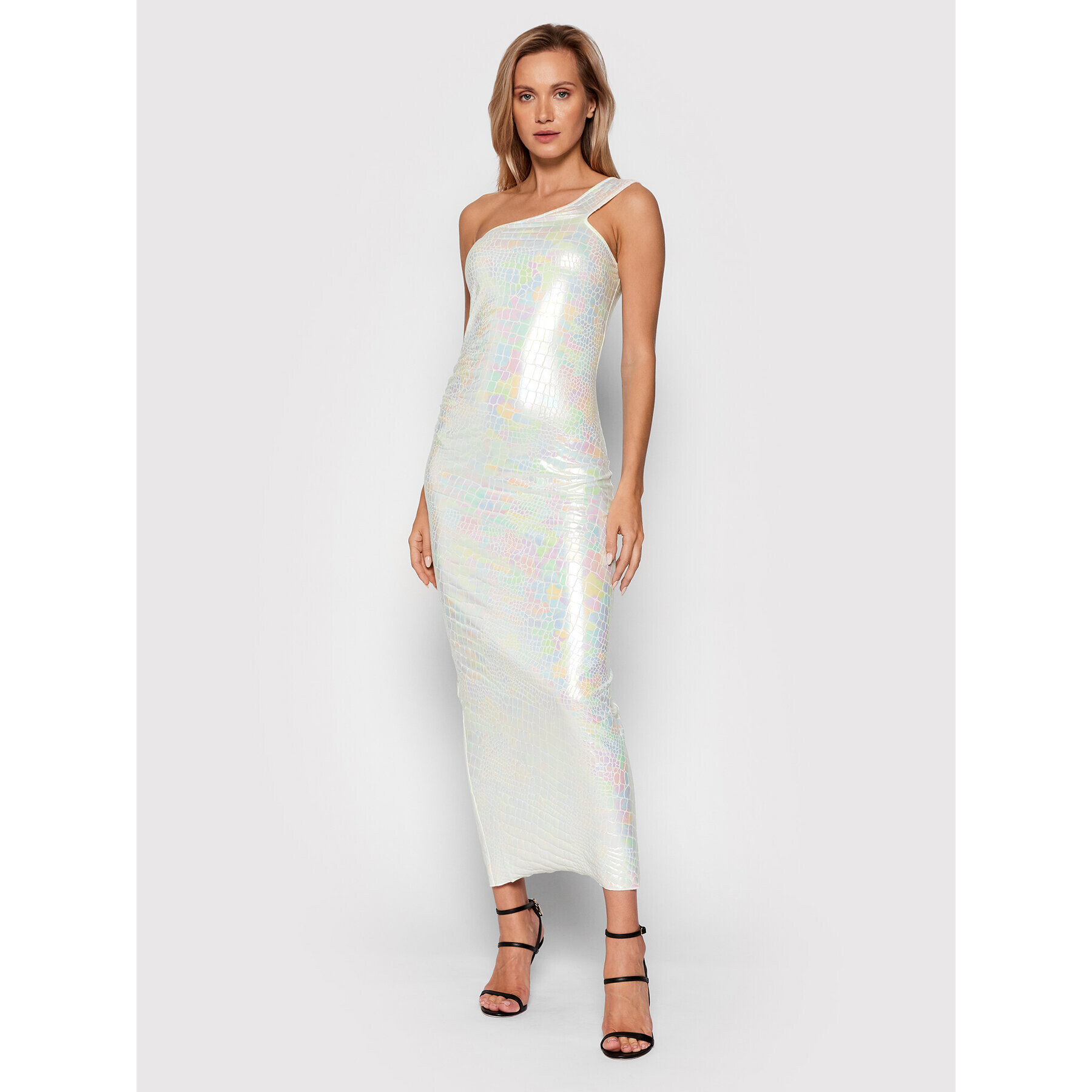 ROTATE Rochie cocktail Linda Dress RT538 Alb Slim Fit - Pled.ro