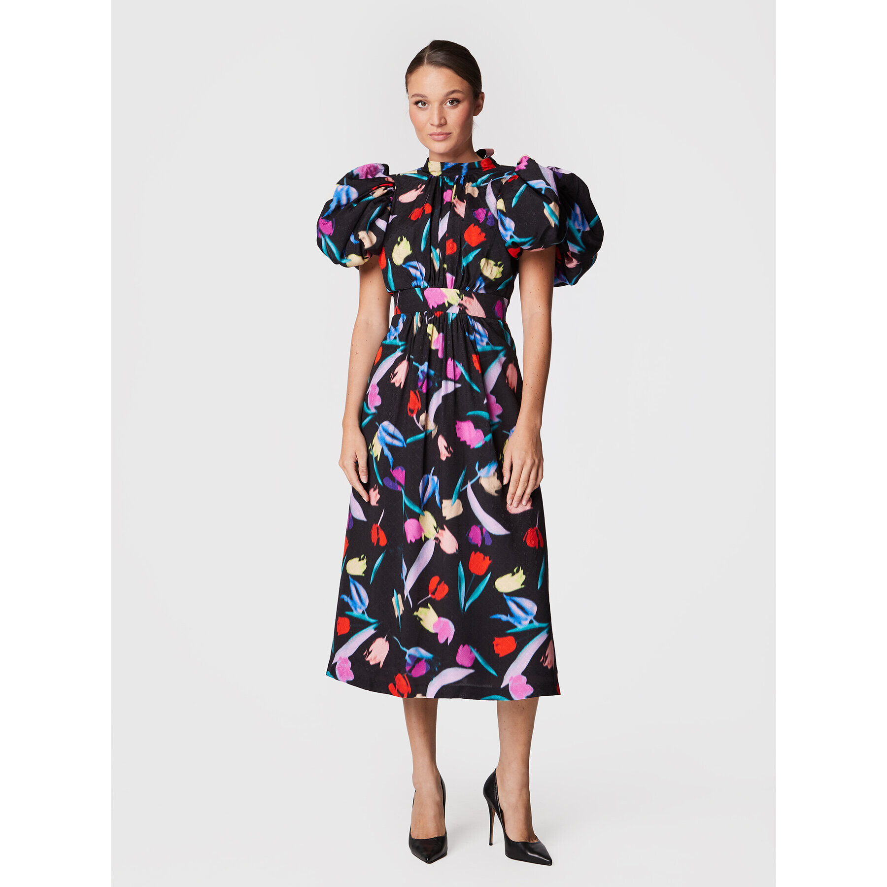 ROTATE Rochie cocktail Noon RT1544 Negru Regular Fit - Pled.ro